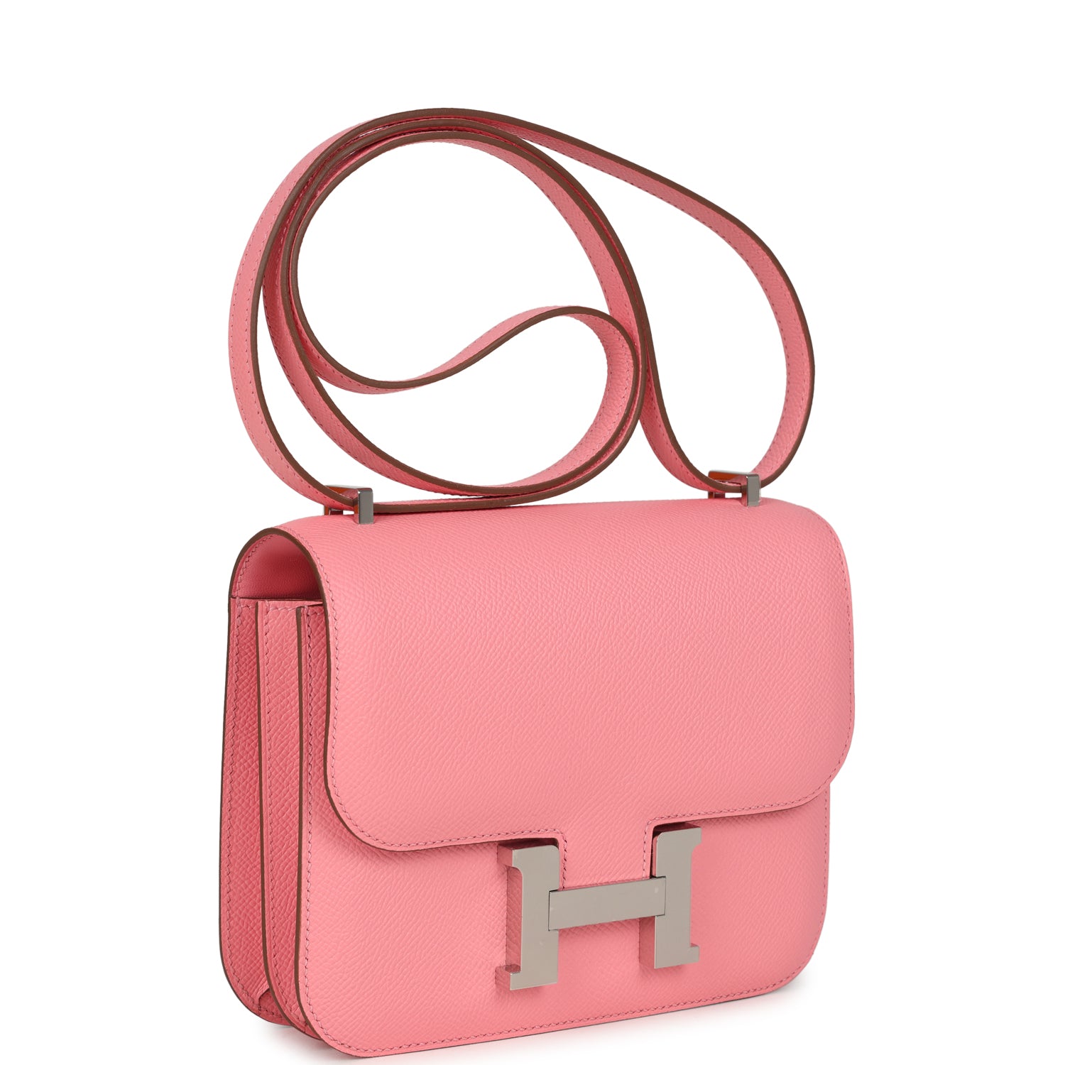 Constance 18 Rose Confetti Epsom Palladium Hardware Bag