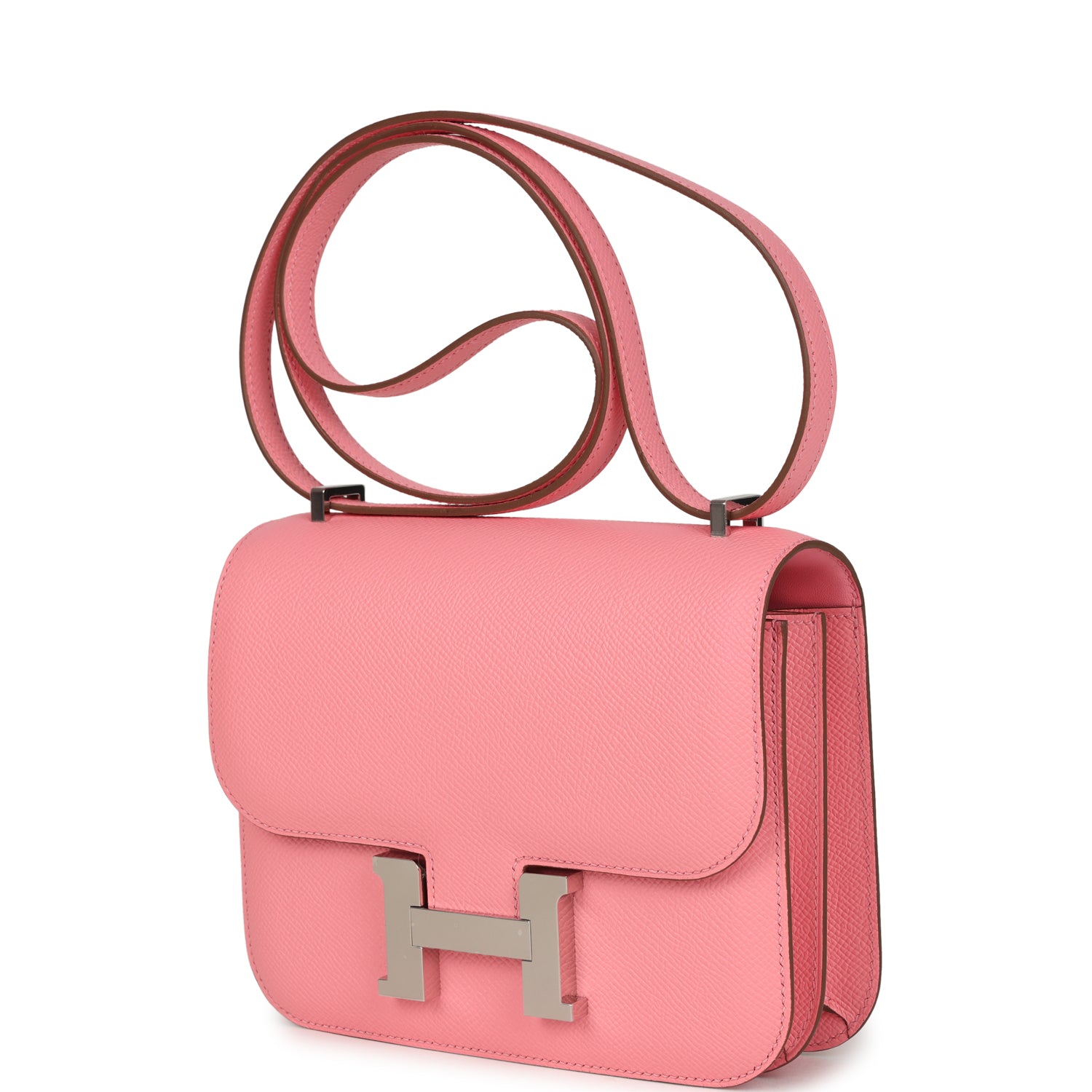 Constance 18 Rose Confetti Epsom Palladium Hardware Bag