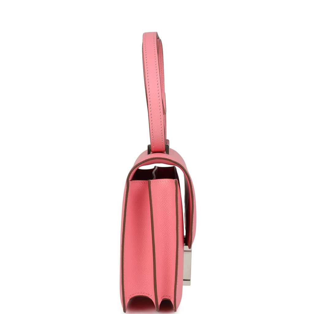 Constance 18 Rose Confetti Epsom Palladium Hardware Bag