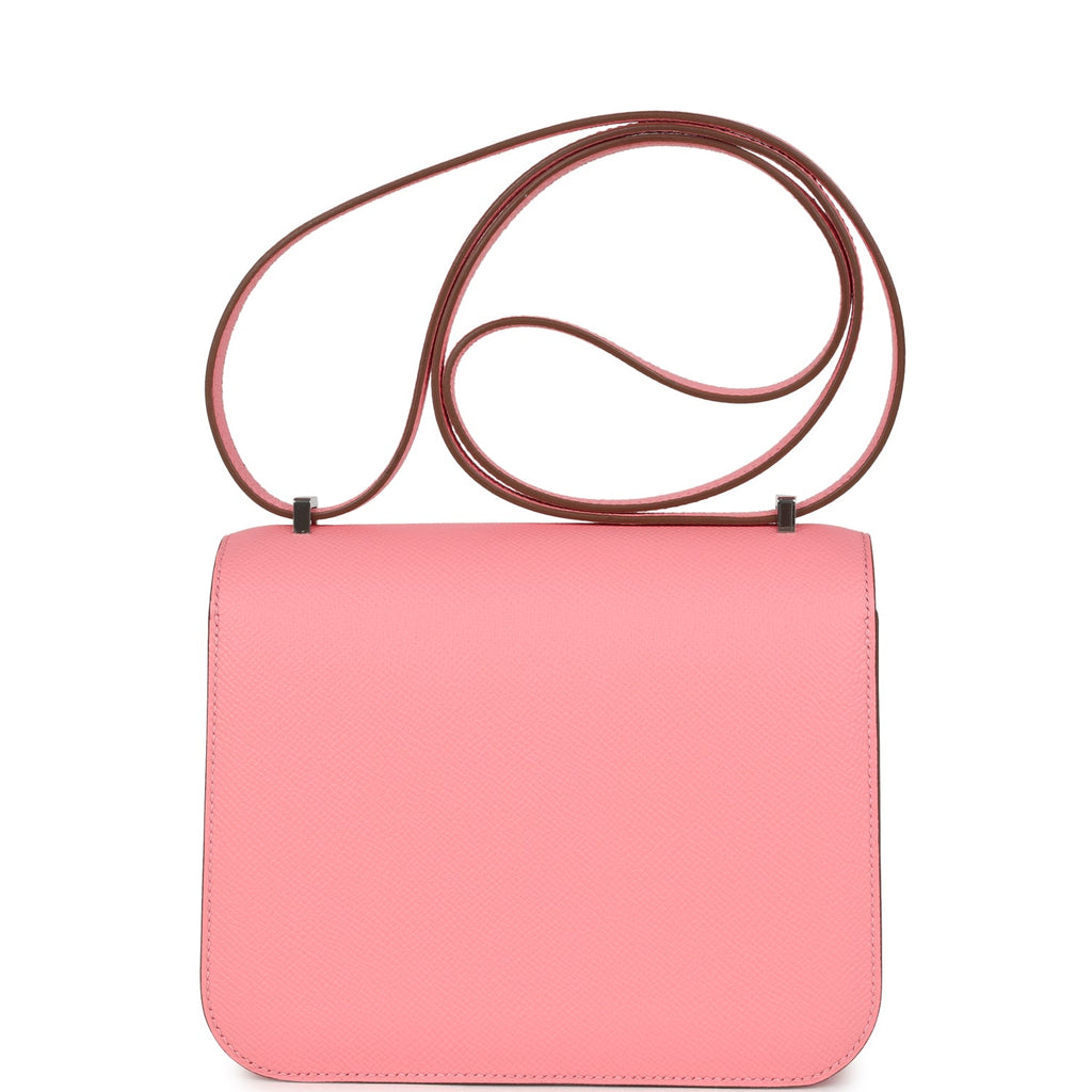 Constance 18 Rose Confetti Epsom Palladium Hardware Bag