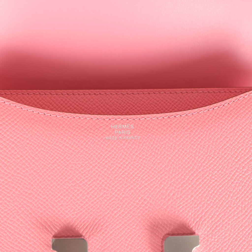 Constance 18 Rose Confetti Epsom Palladium Hardware Bag