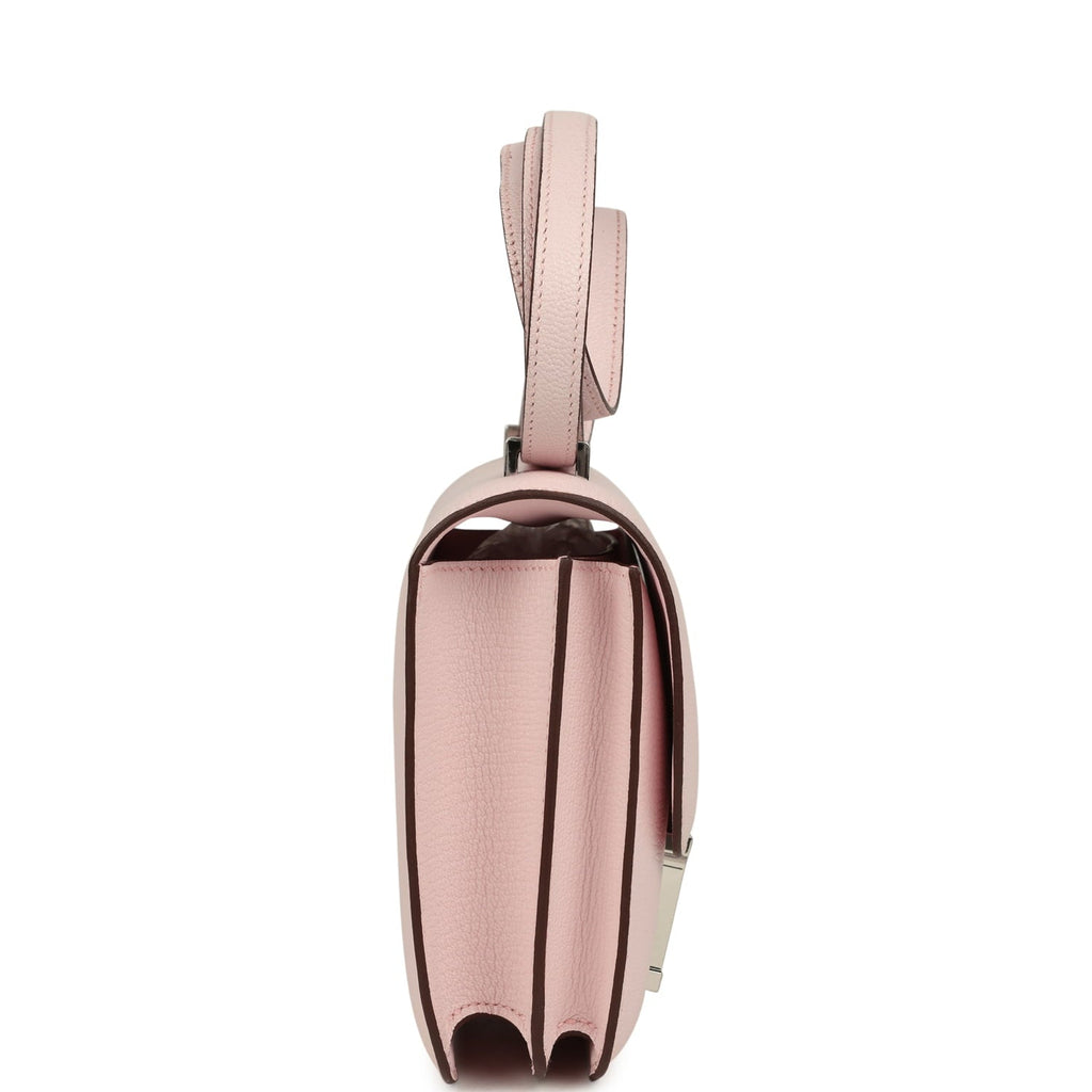 Constance 18 Rose Darling Chevre Mysore Palladium Hardware Bag