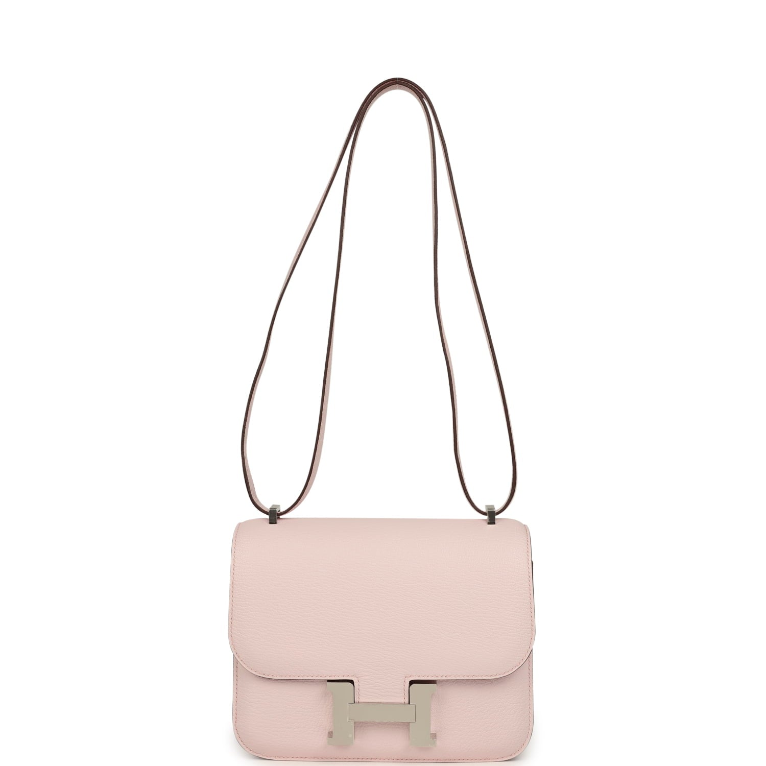 Constance 18 Rose Darling Chevre Mysore Palladium Hardware Bag