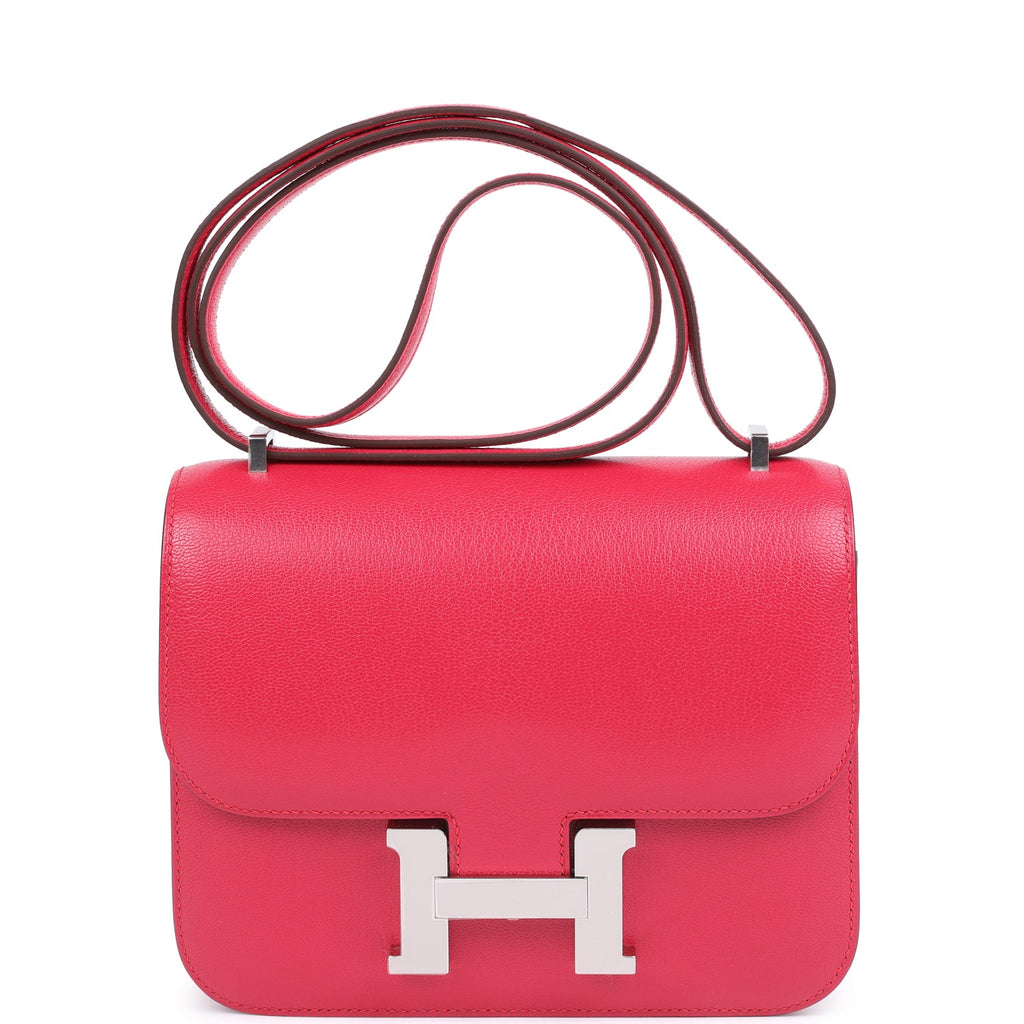 Constance 18 Rose Extreme Chevre Chamkila Palladium Hardware Bag