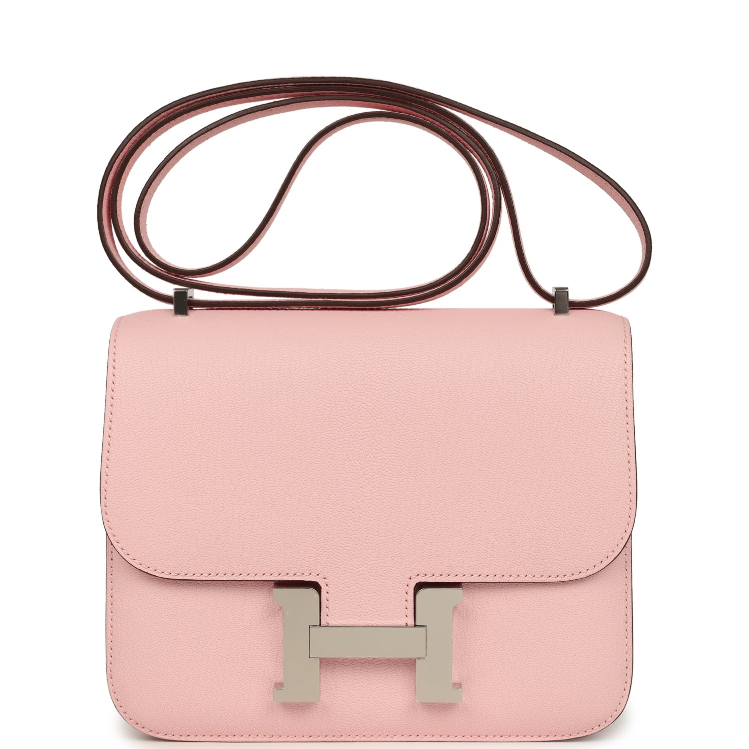 Constance 18 Rose Sakura Chevre Mysore Palladium Hardware Bag