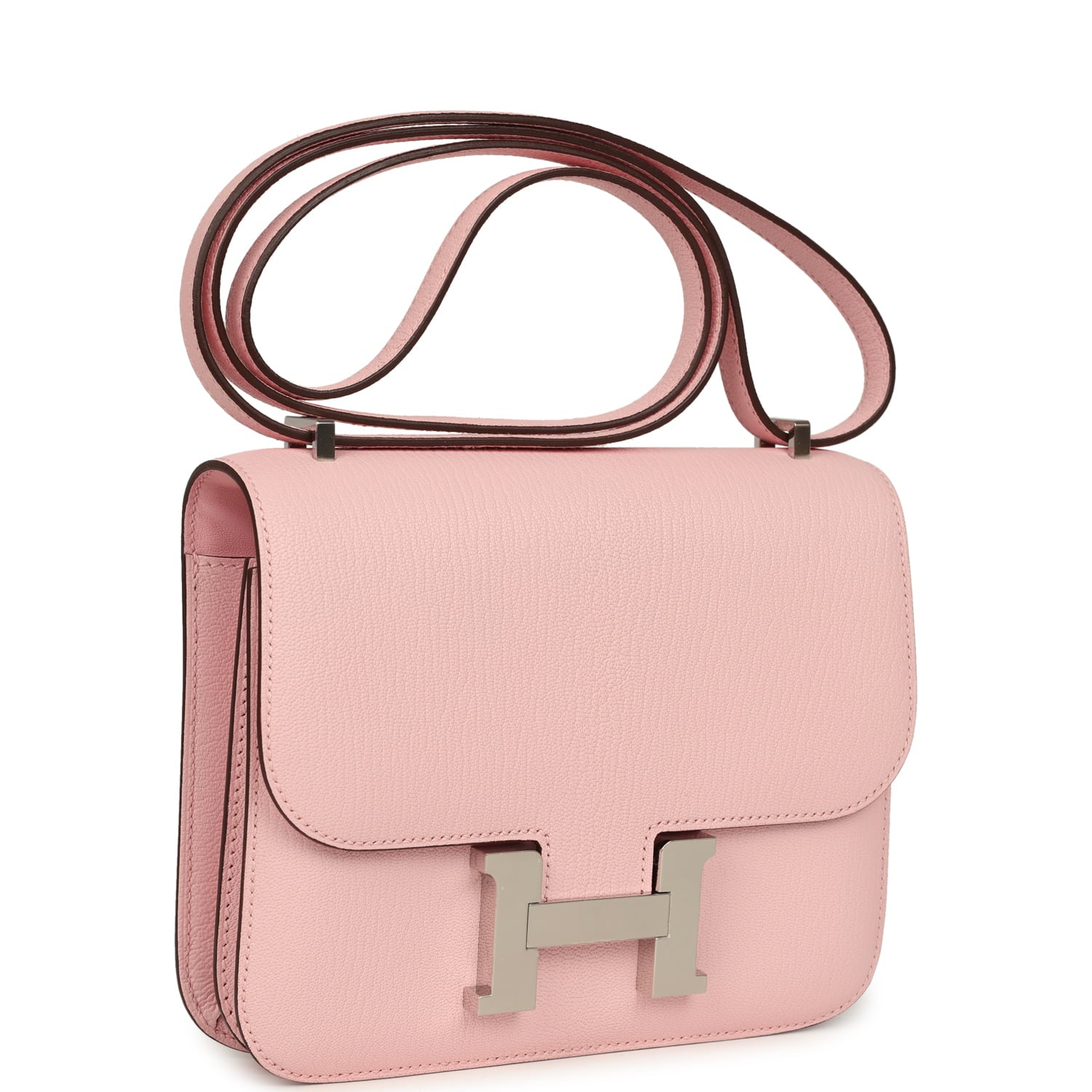 Constance 18 Rose Sakura Chevre Mysore Palladium Hardware Bag