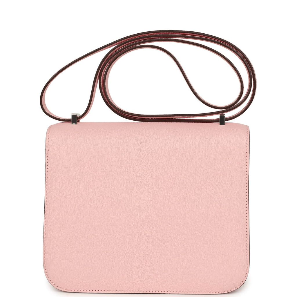 Constance 18 Rose Sakura Chevre Mysore Palladium Hardware Bag