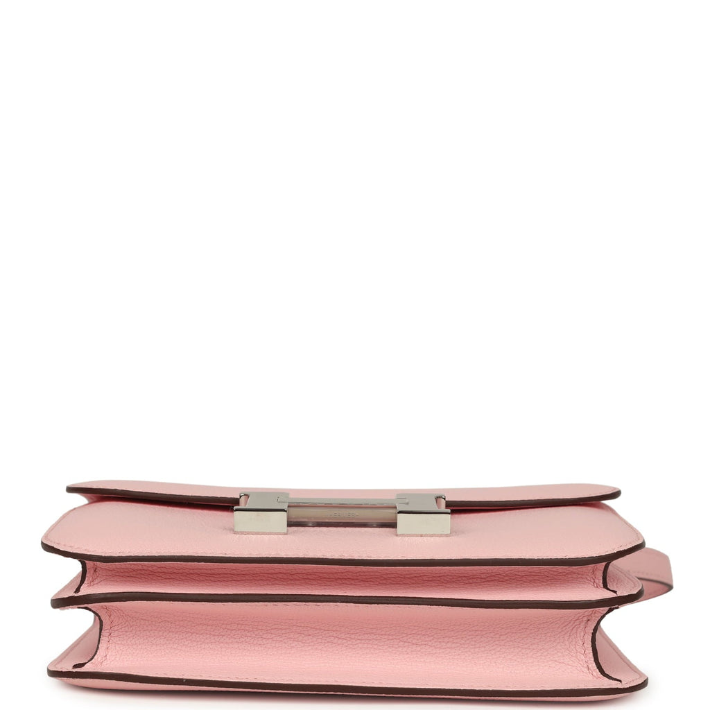 Constance 18 Rose Sakura Chevre Mysore Palladium Hardware Bag