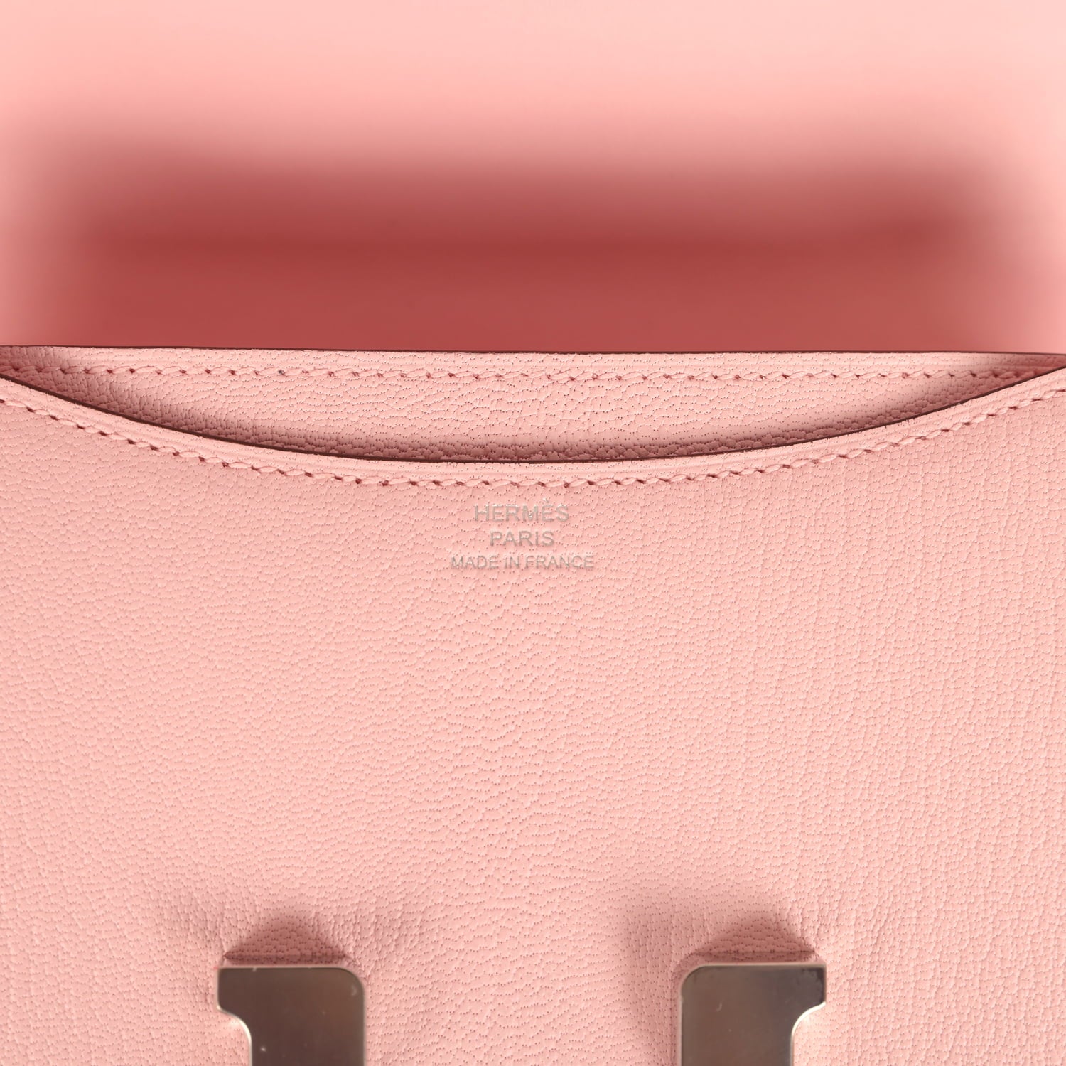 Constance 18 Rose Sakura Chevre Mysore Palladium Hardware Bag