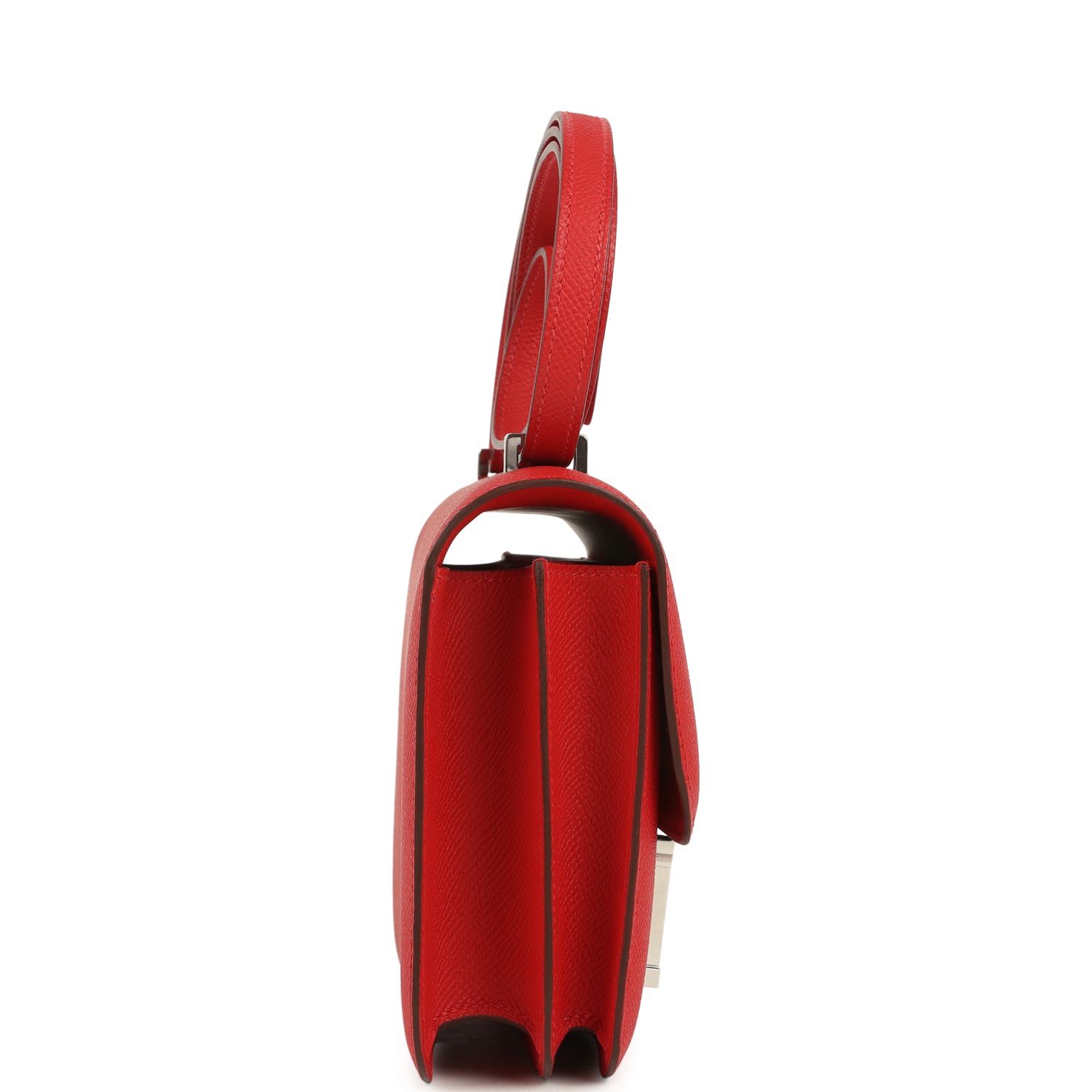 Constance 18 Rouge Radieux Epsom Lacquered Palladium Hardware Bag