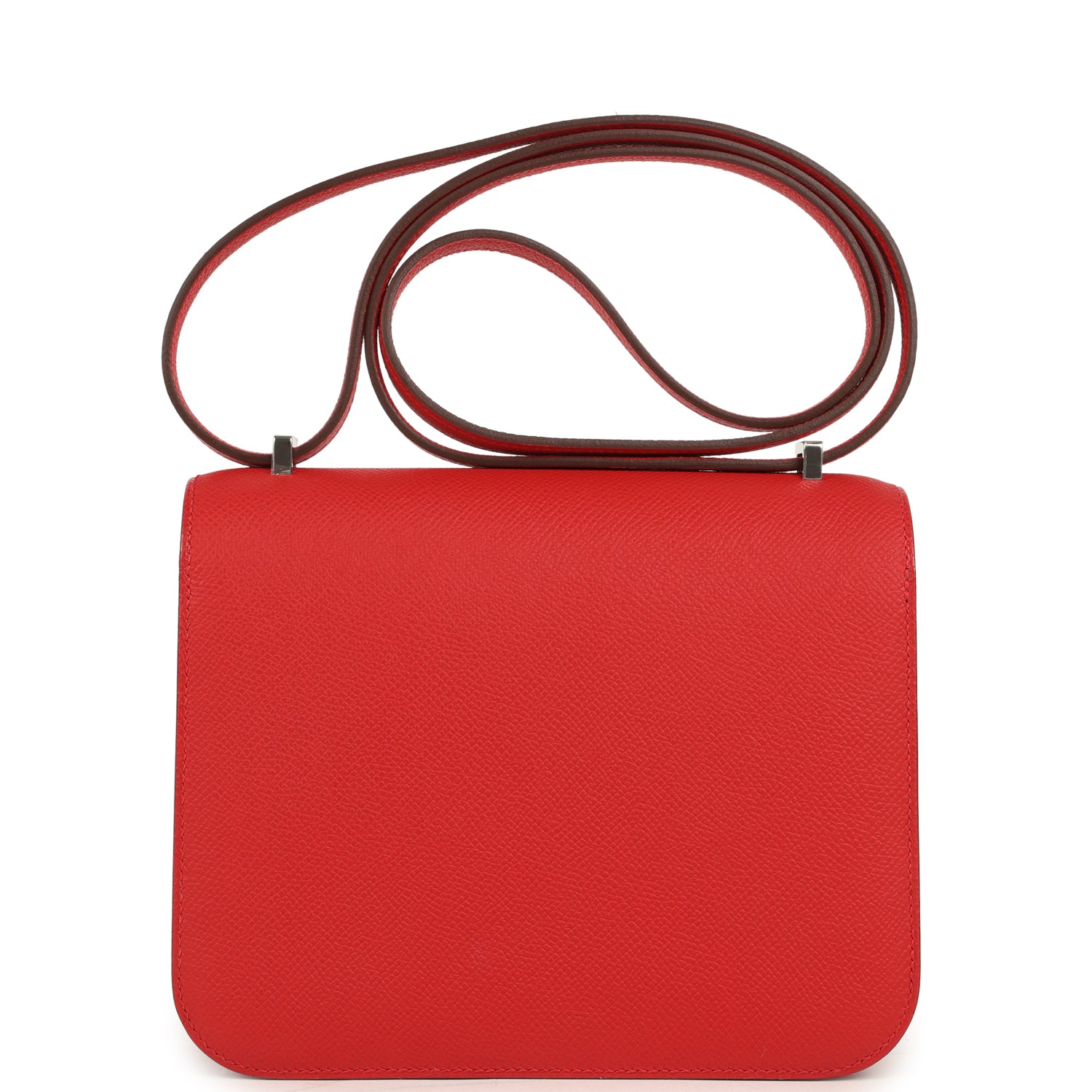 Constance 18 Rouge Radieux Epsom Lacquered Palladium Hardware Bag