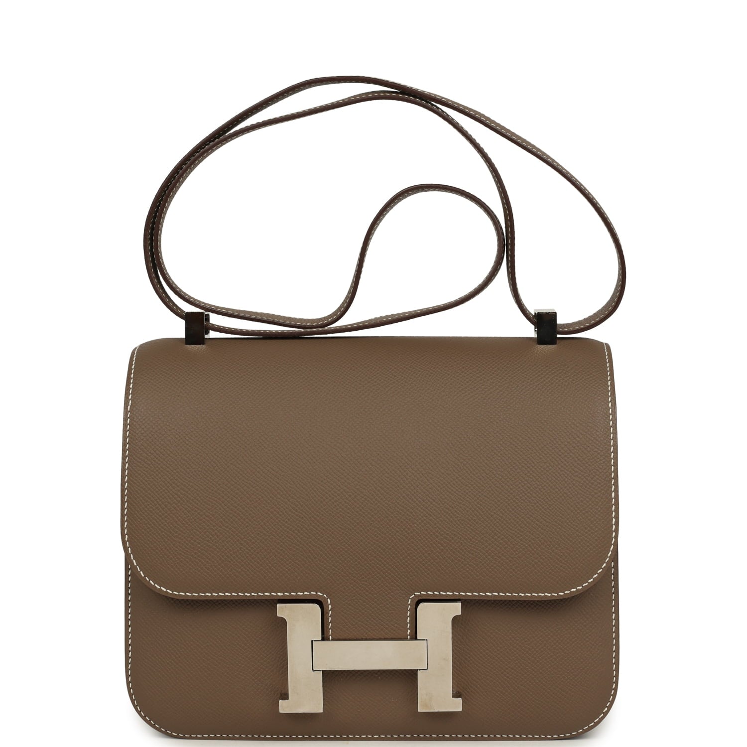 Constance 24 Etoupe Epsom Palladium Hardware Bag