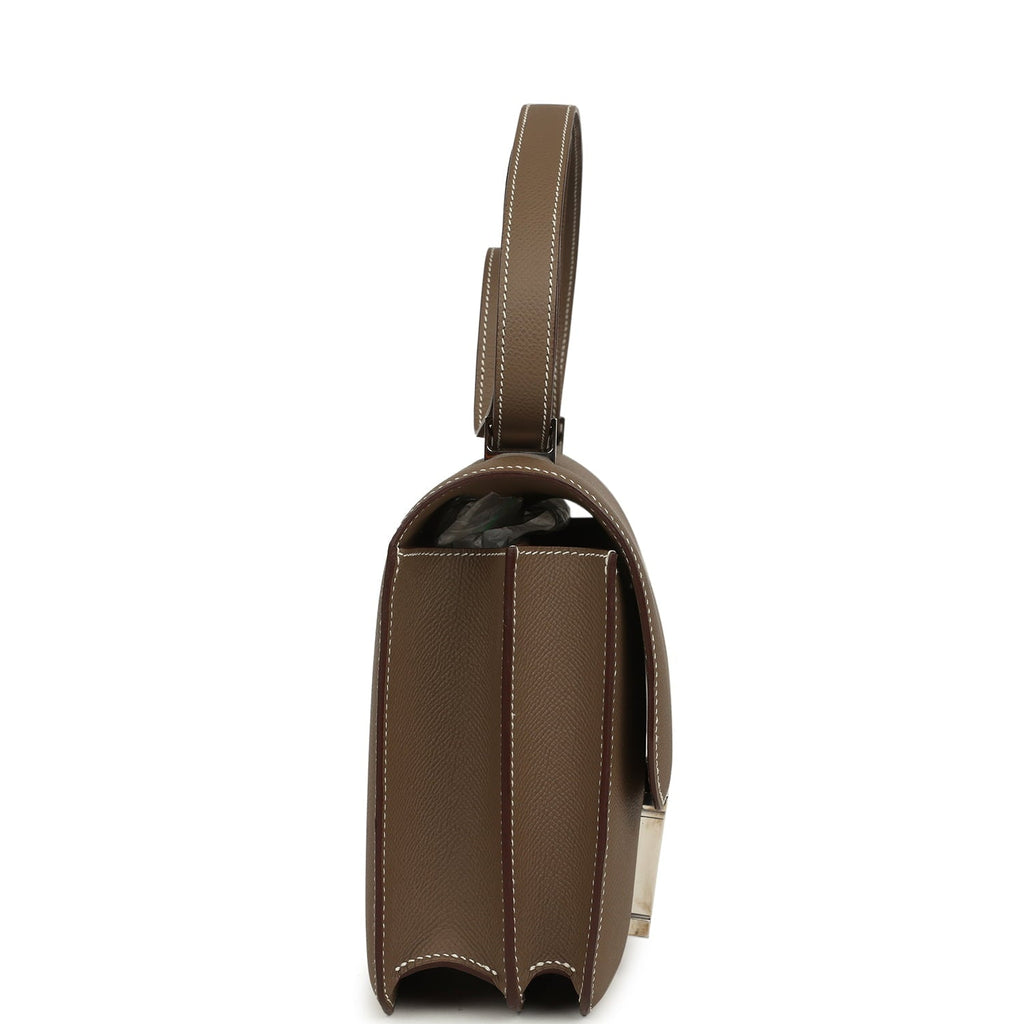 Constance 24 Etoupe Epsom Palladium Hardware Bag