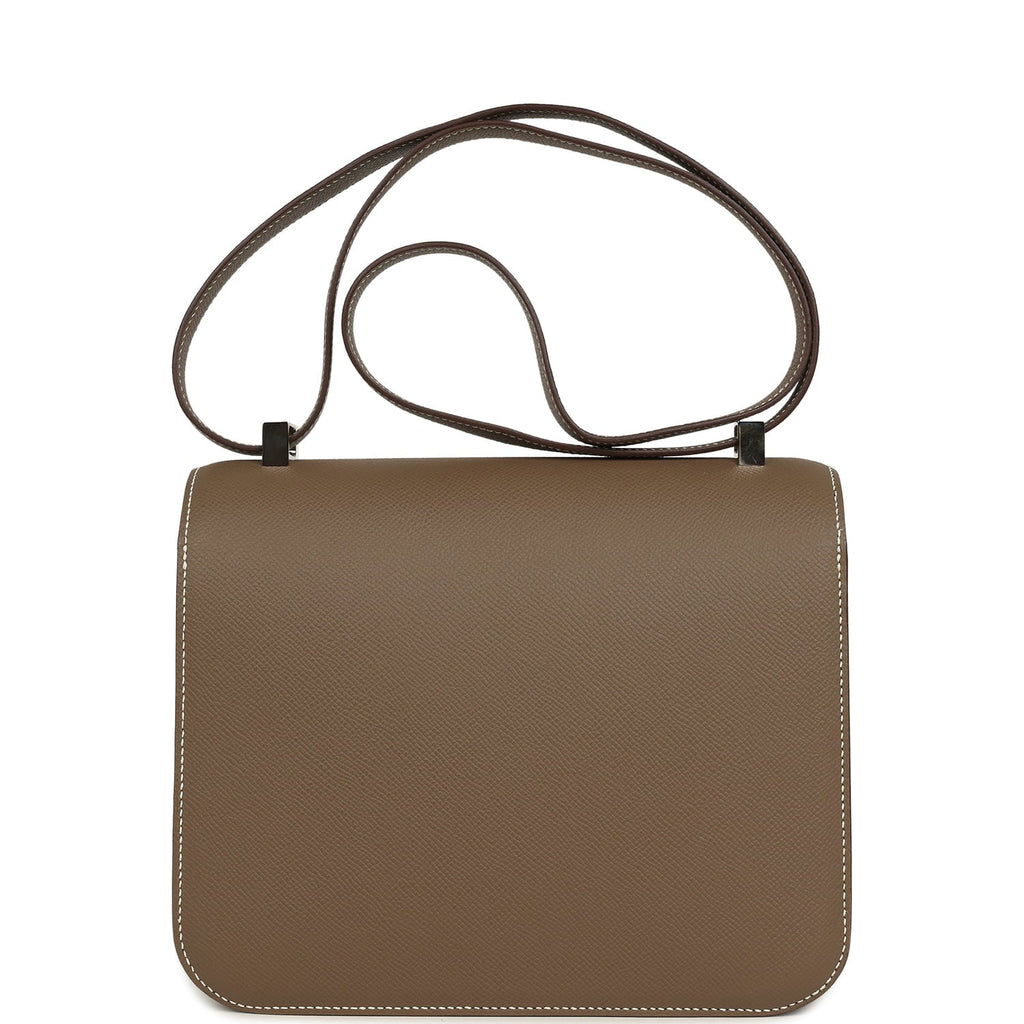 Constance 24 Etoupe Epsom Palladium Hardware Bag