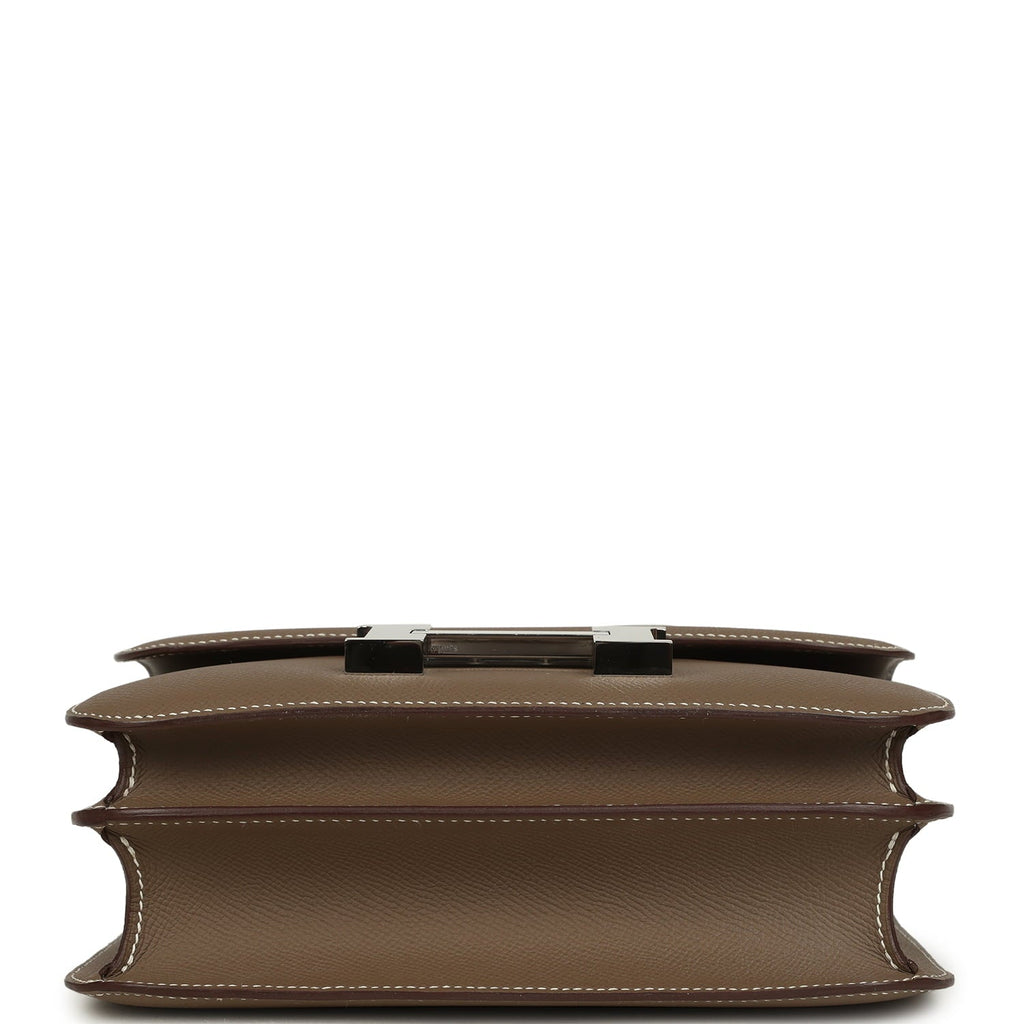 Constance 24 Etoupe Epsom Palladium Hardware Bag