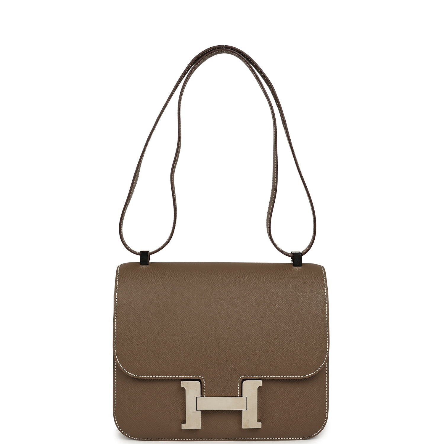 Constance 24 Etoupe Epsom Palladium Hardware Bag