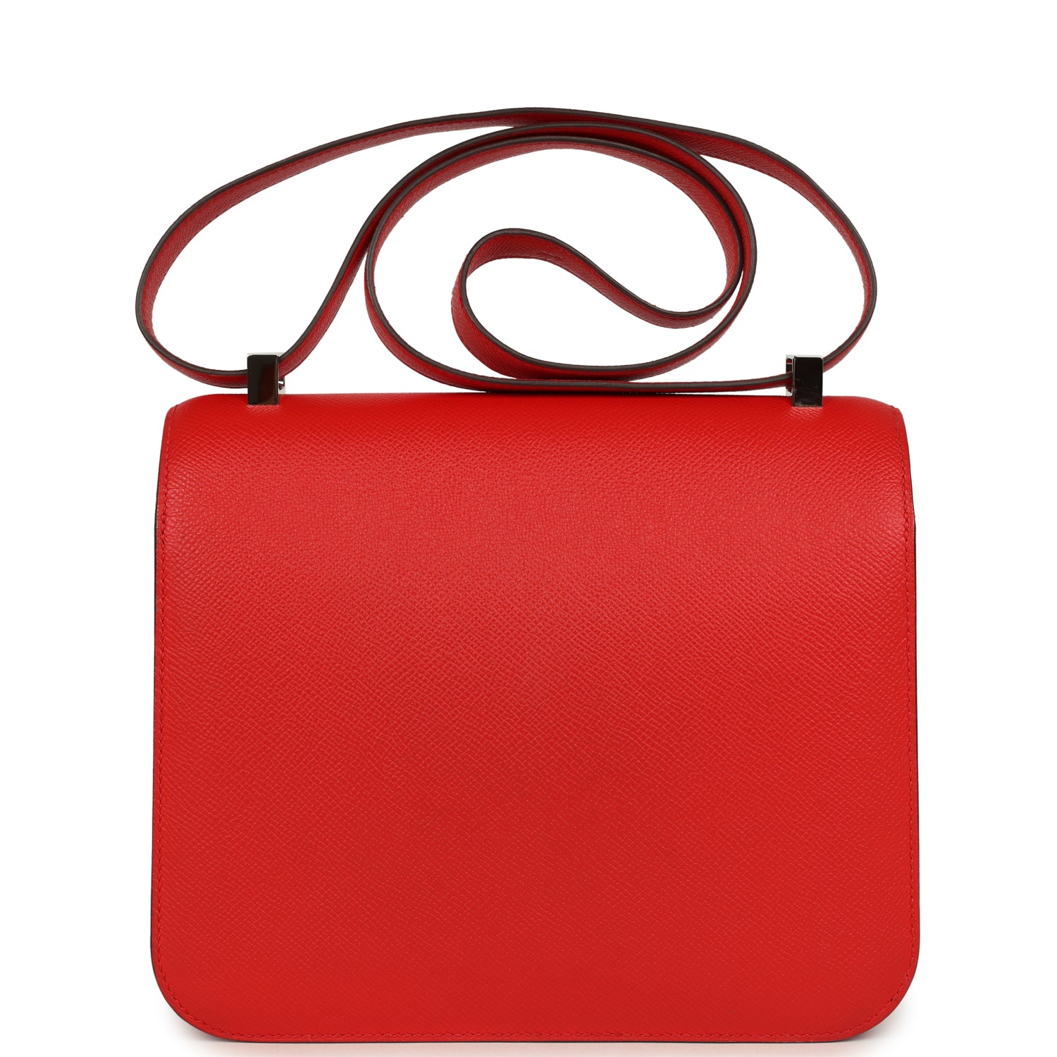 Constance 24 Rouge De Coeur Epsom Lacquered Palladium Hardware Bag