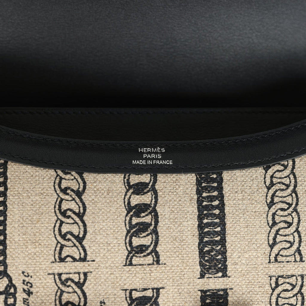 Constance 24 Toile De Camp Déchaînée and Black Swift Palladium Hardware Bag