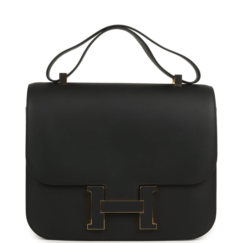 Constance Cartable 29 Black Sombrero Gold Hardware Bag