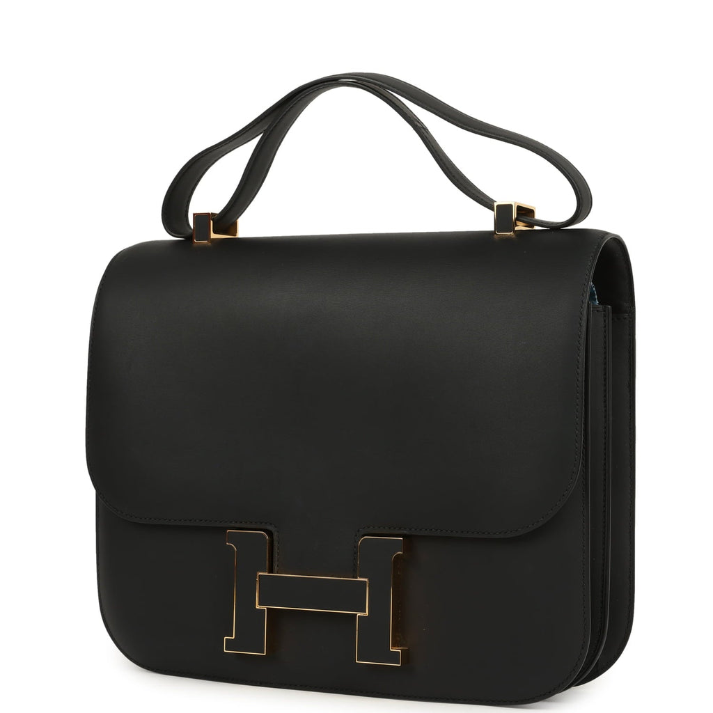 Constance Cartable 29 Black Sombrero Gold Hardware Bag