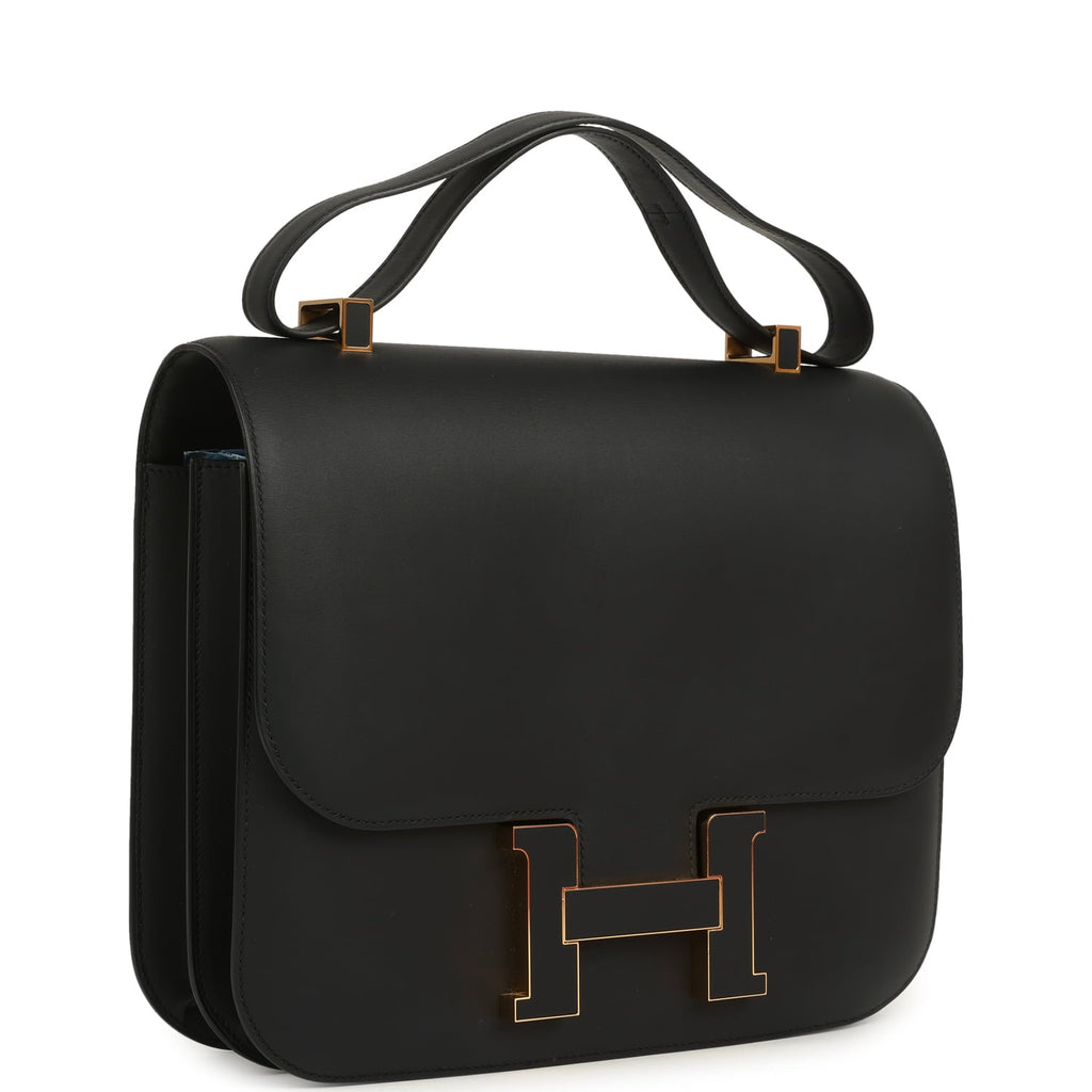 Constance Cartable 29 Black Sombrero Gold Hardware Bag