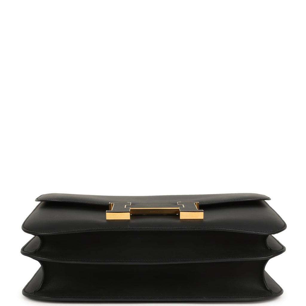 Constance Cartable 29 Black Sombrero Gold Hardware Bag
