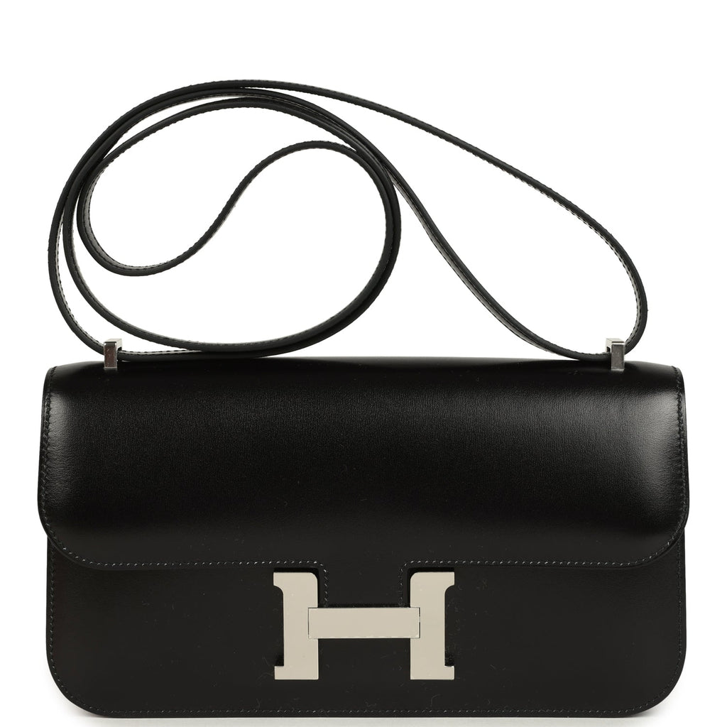 Constance Elan Black Box Palladium Hardware Bag