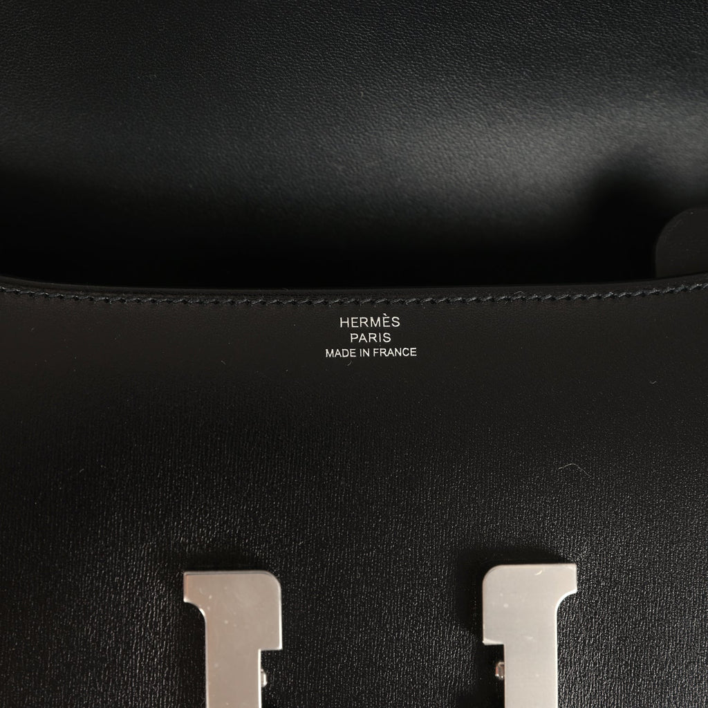 Constance Elan Black Box Palladium Hardware Bag