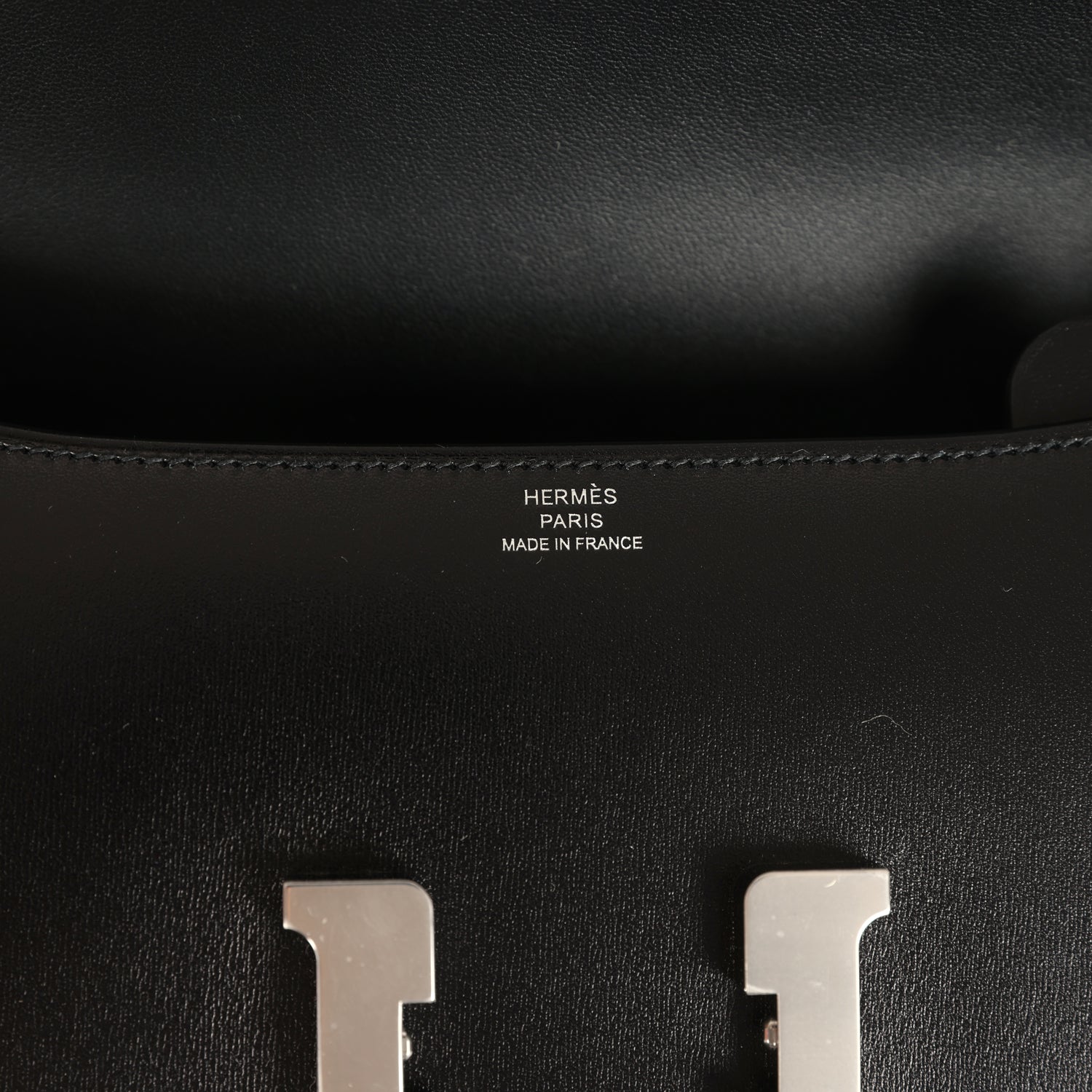 Constance Elan Black Box Palladium Hardware Bag
