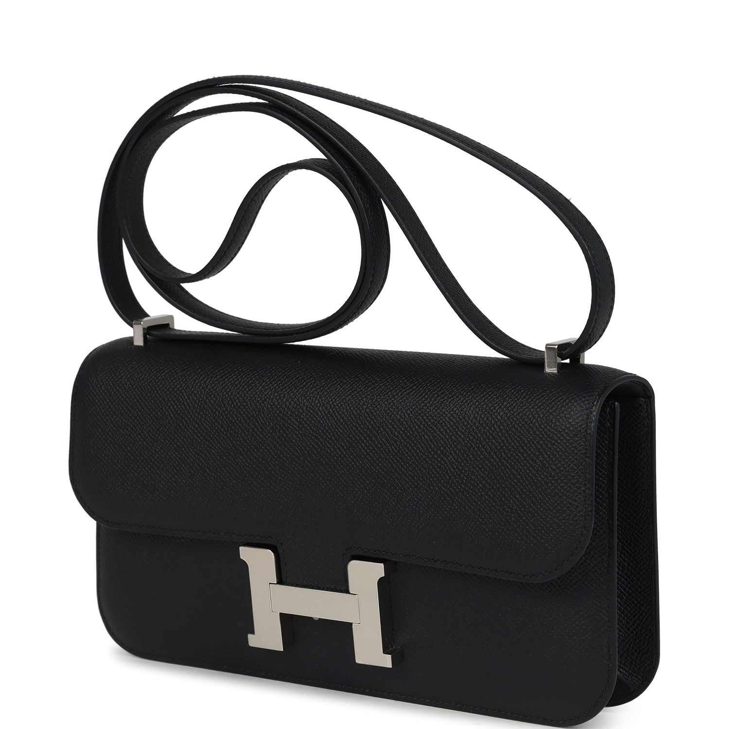 Constance Elan Black Epsom Palladium Hardware Bag