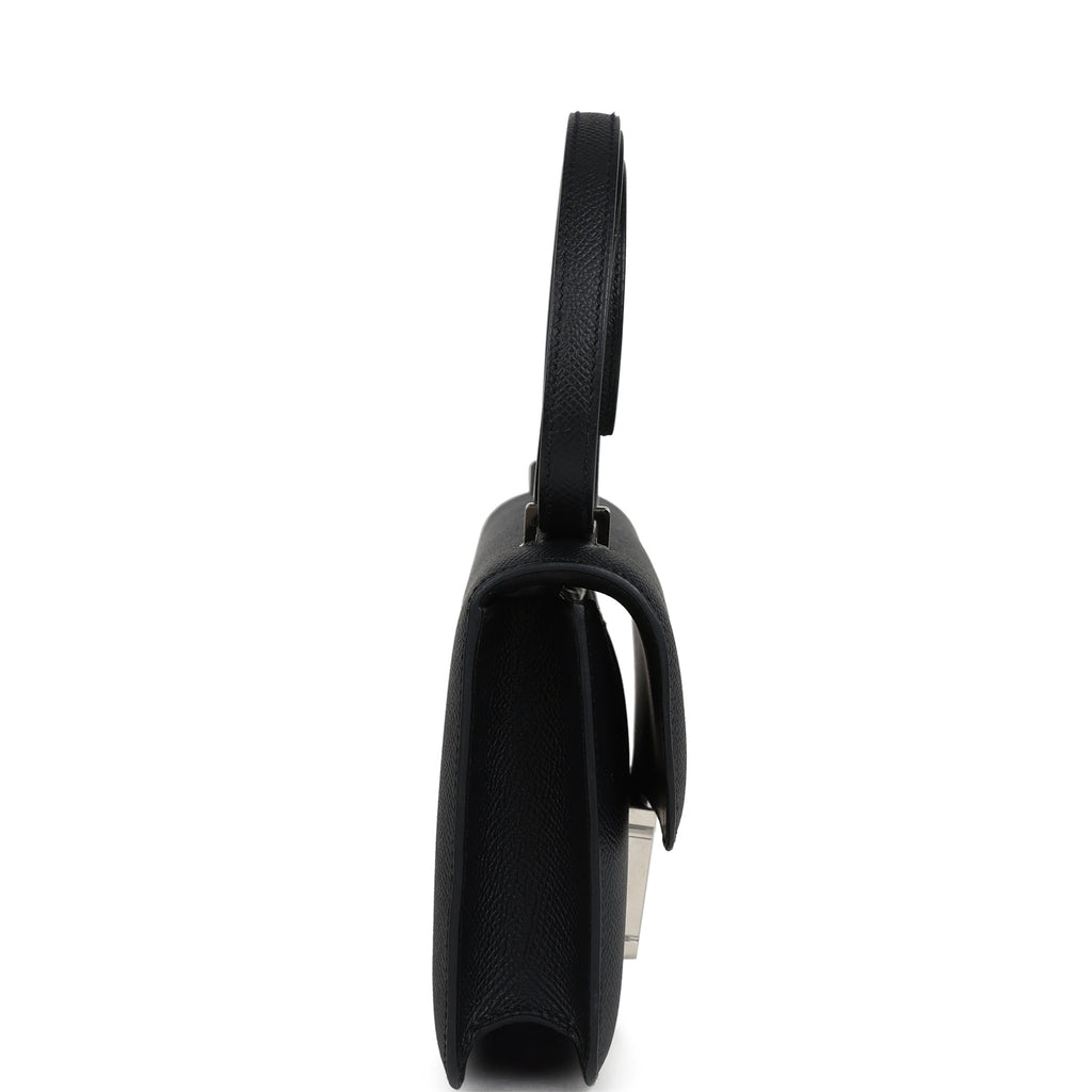 Constance Elan Black Epsom Palladium Hardware Bag
