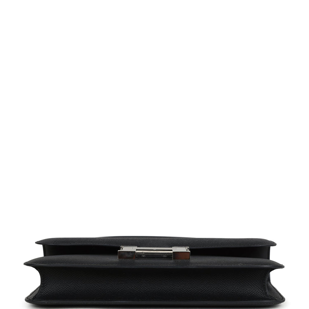 Constance Elan Black Epsom Palladium Hardware Bag