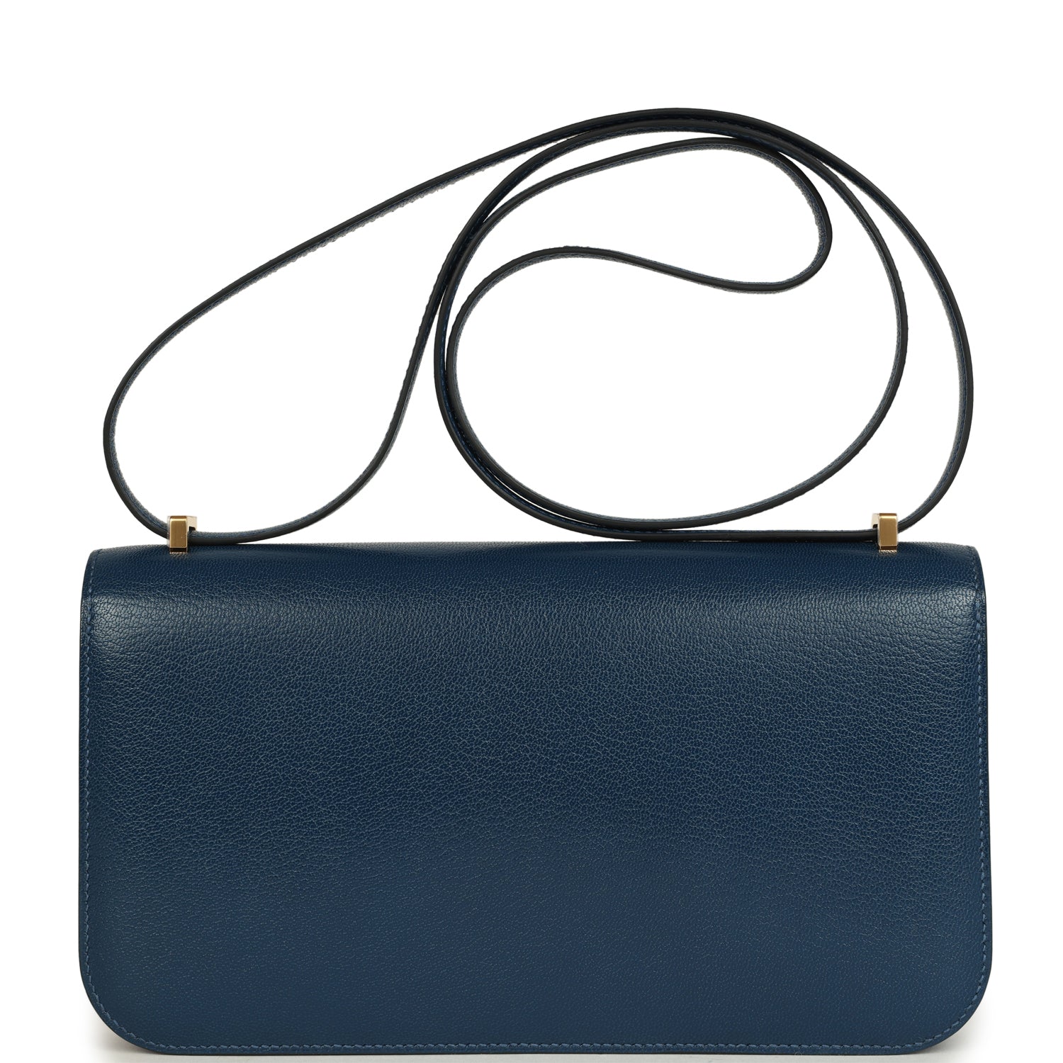 Constance Elan Deep Blue Chevre Chamkila Gold Hardware Bag