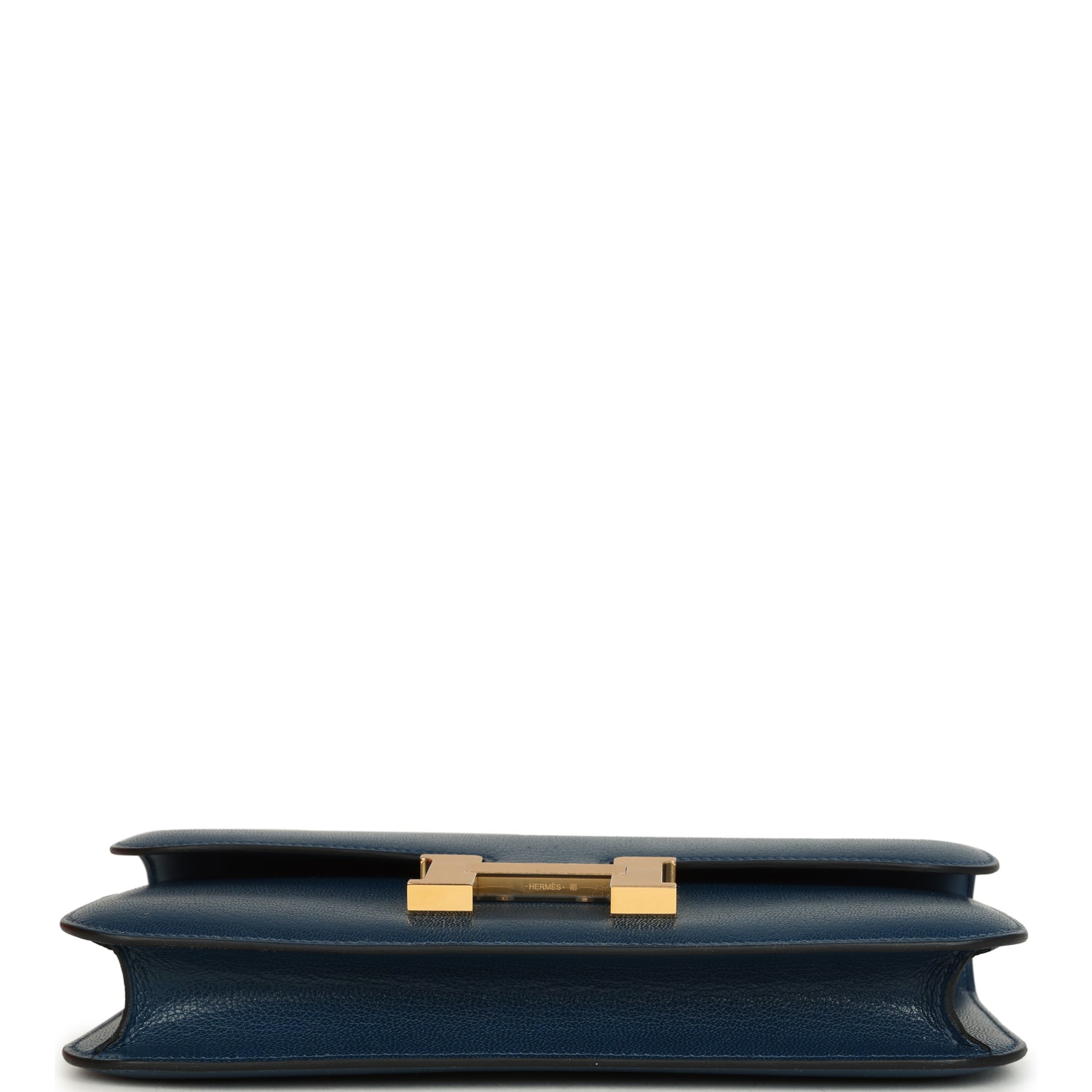 Constance Elan Deep Blue Chevre Chamkila Gold Hardware Bag