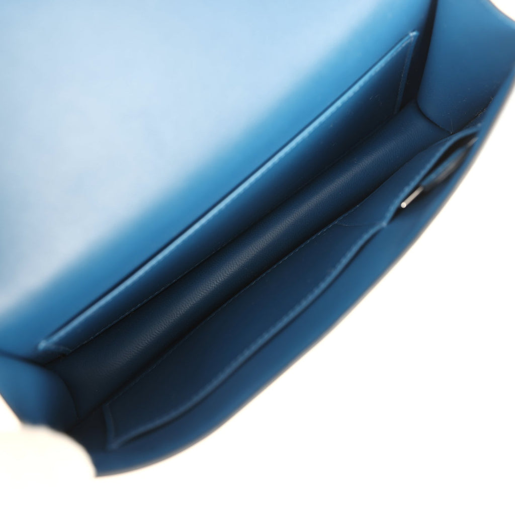 Constance Elan Deep Blue Chevre Chamkila Gold Hardware Bag