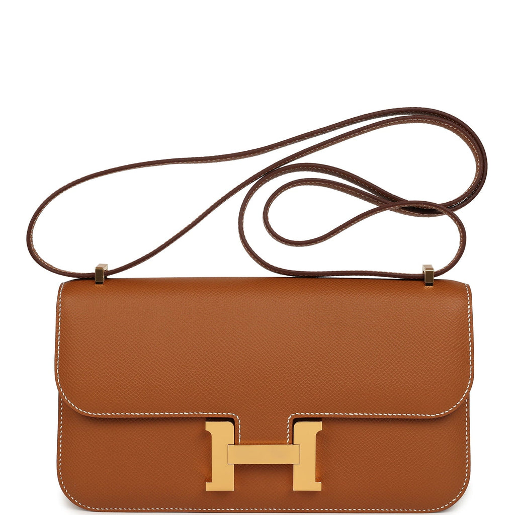 Constance Elan Gold Epsom Gold Hardware Bag