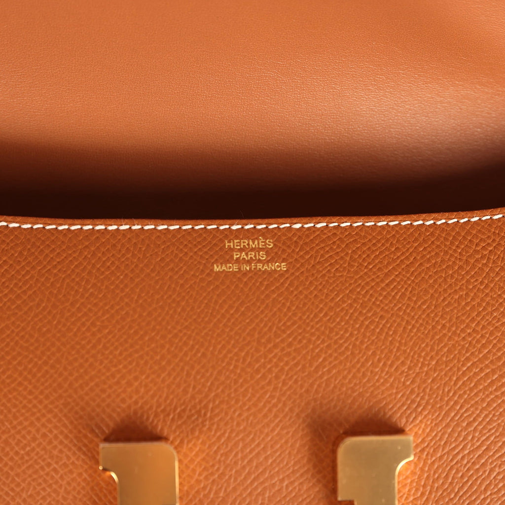 Constance Elan Gold Epsom Gold Hardware Bag