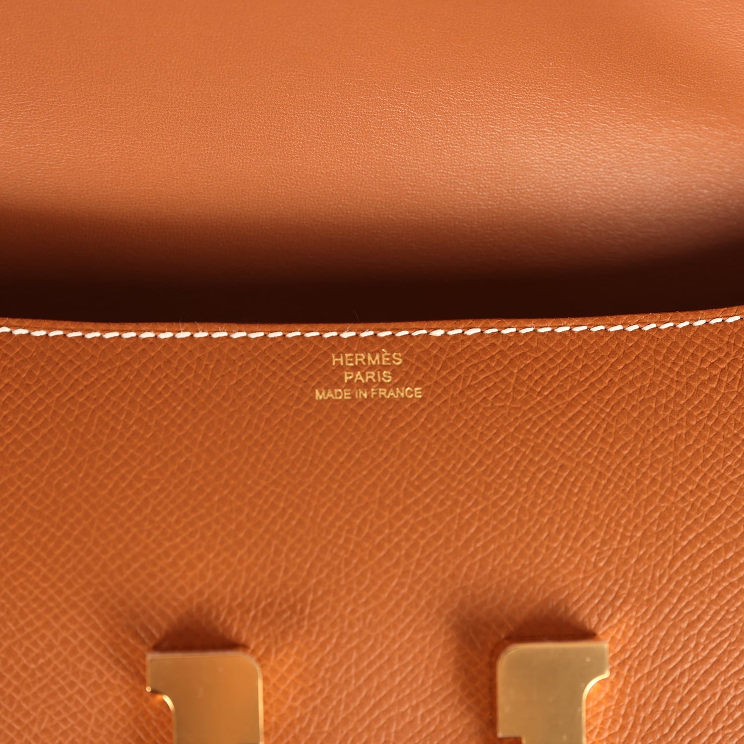 Constance Elan Gold Epsom Gold Hardware Bag