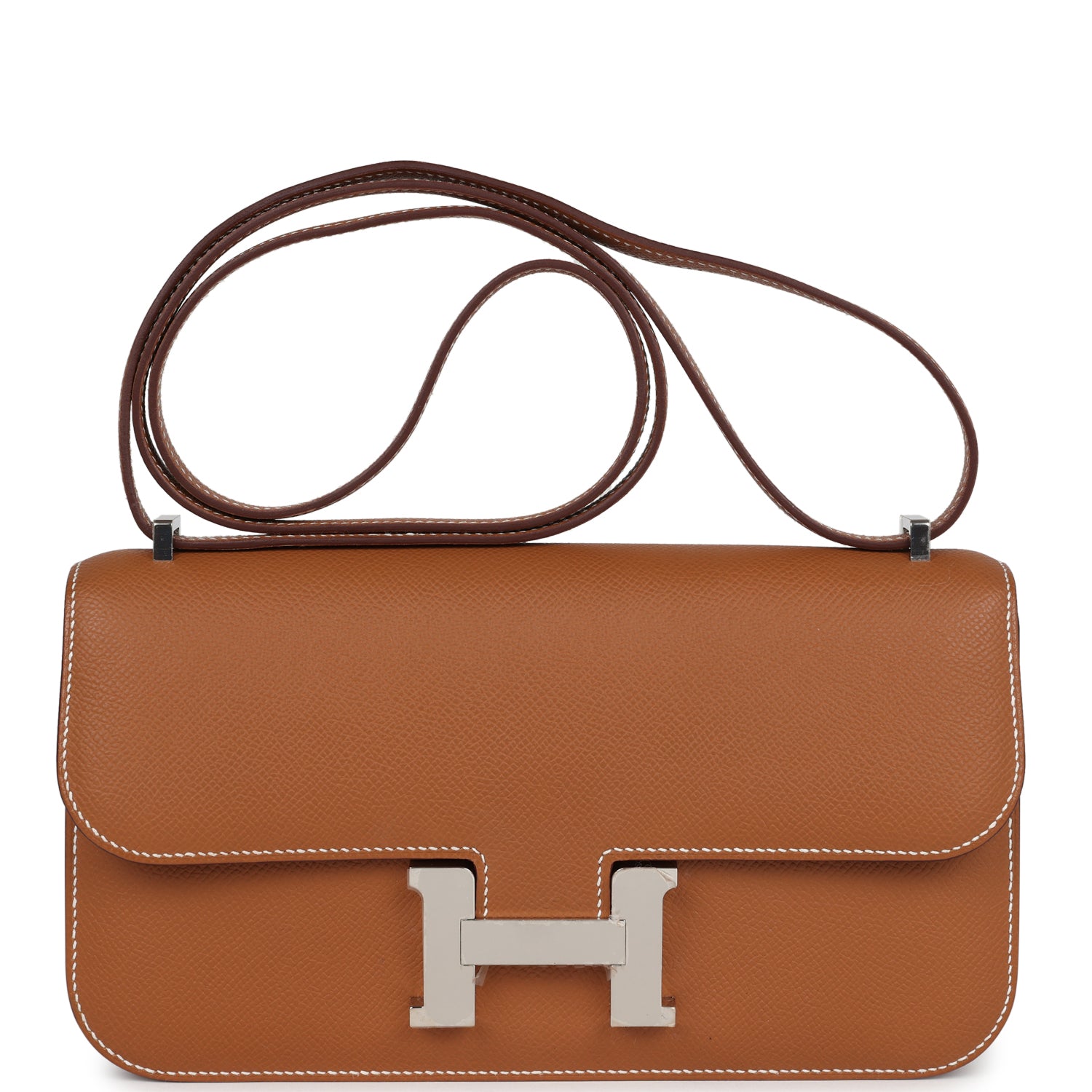 Constance Elan Gold Epsom Palladium Hardware Bag
