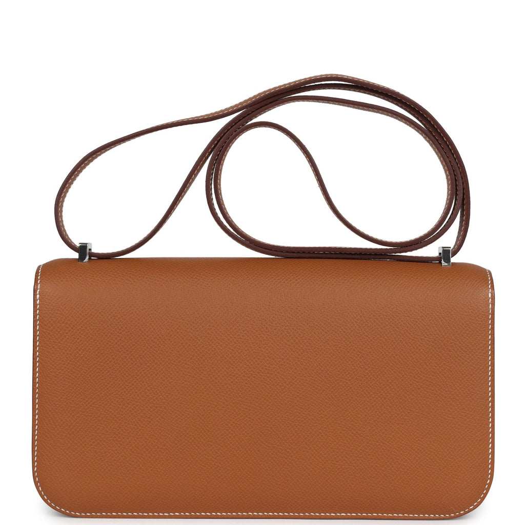 Constance Elan Gold Epsom Palladium Hardware Bag