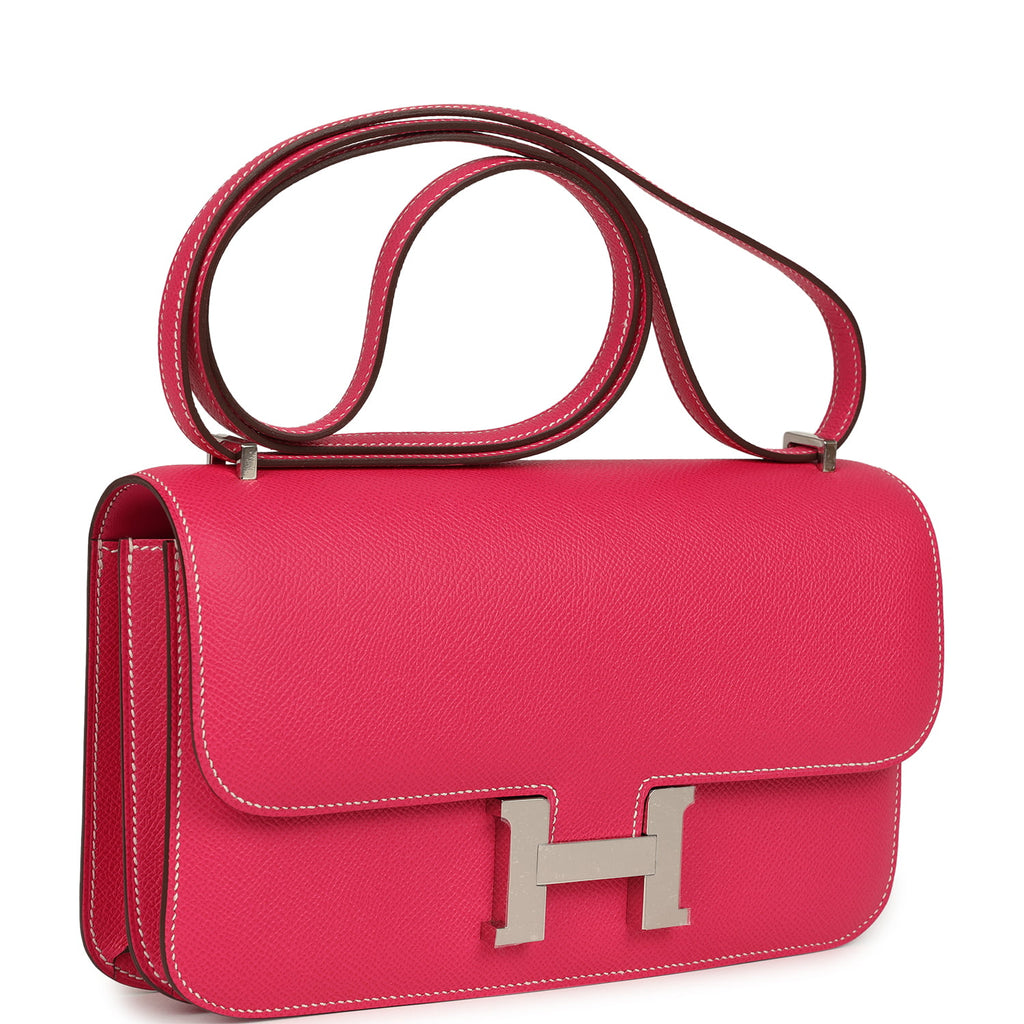Constance Elan Rose Tyrien Epsom Palladium Hardware Bag