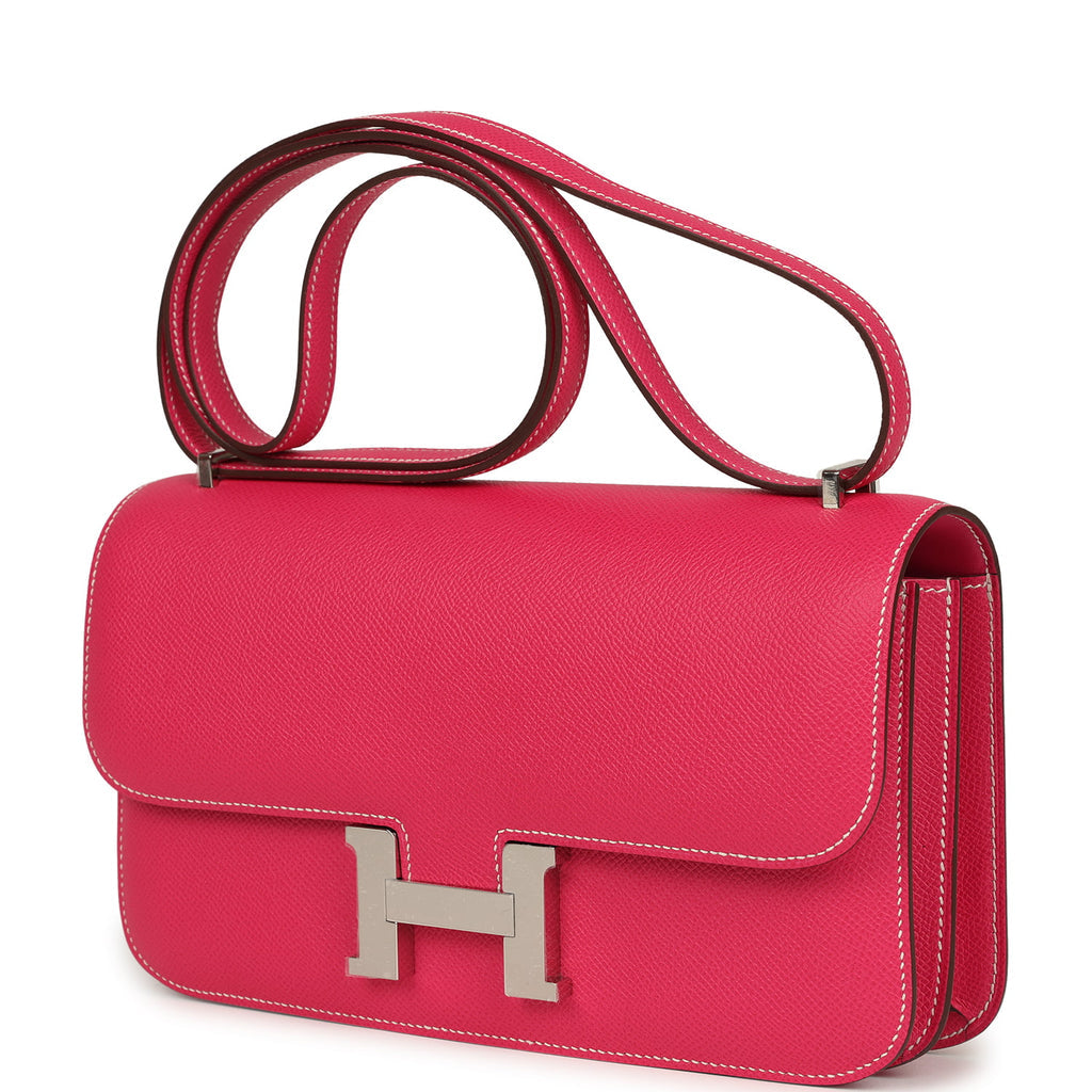 Constance Elan Rose Tyrien Epsom Palladium Hardware Bag