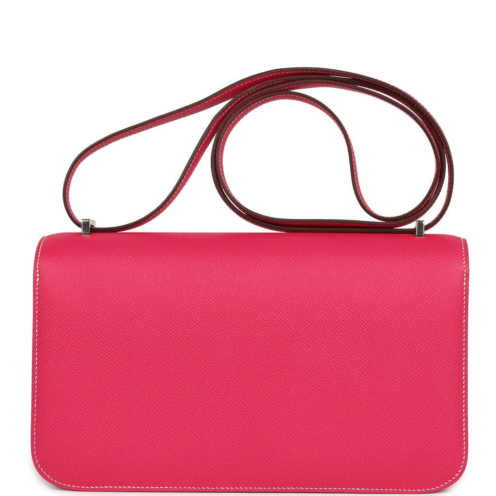 Constance Elan Rose Tyrien Epsom Palladium Hardware Bag