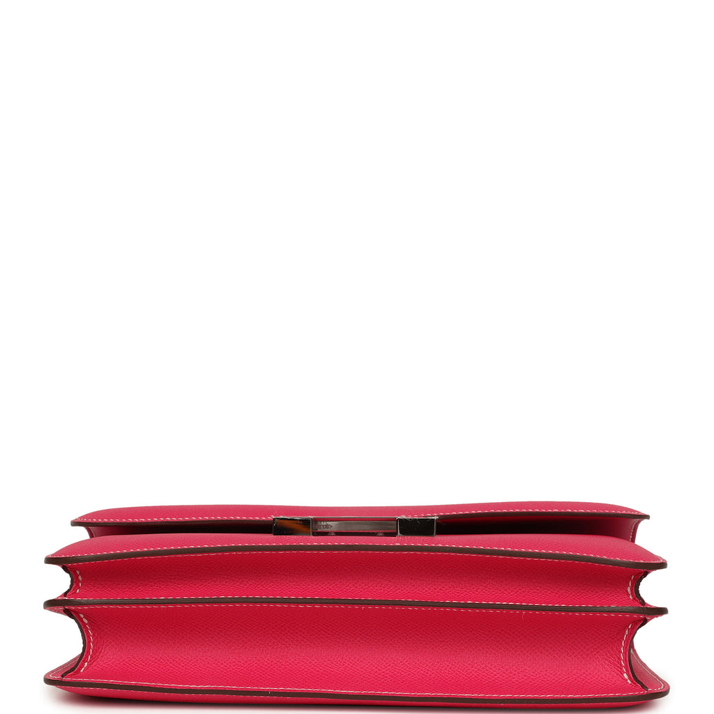 Constance Elan Rose Tyrien Epsom Palladium Hardware Bag