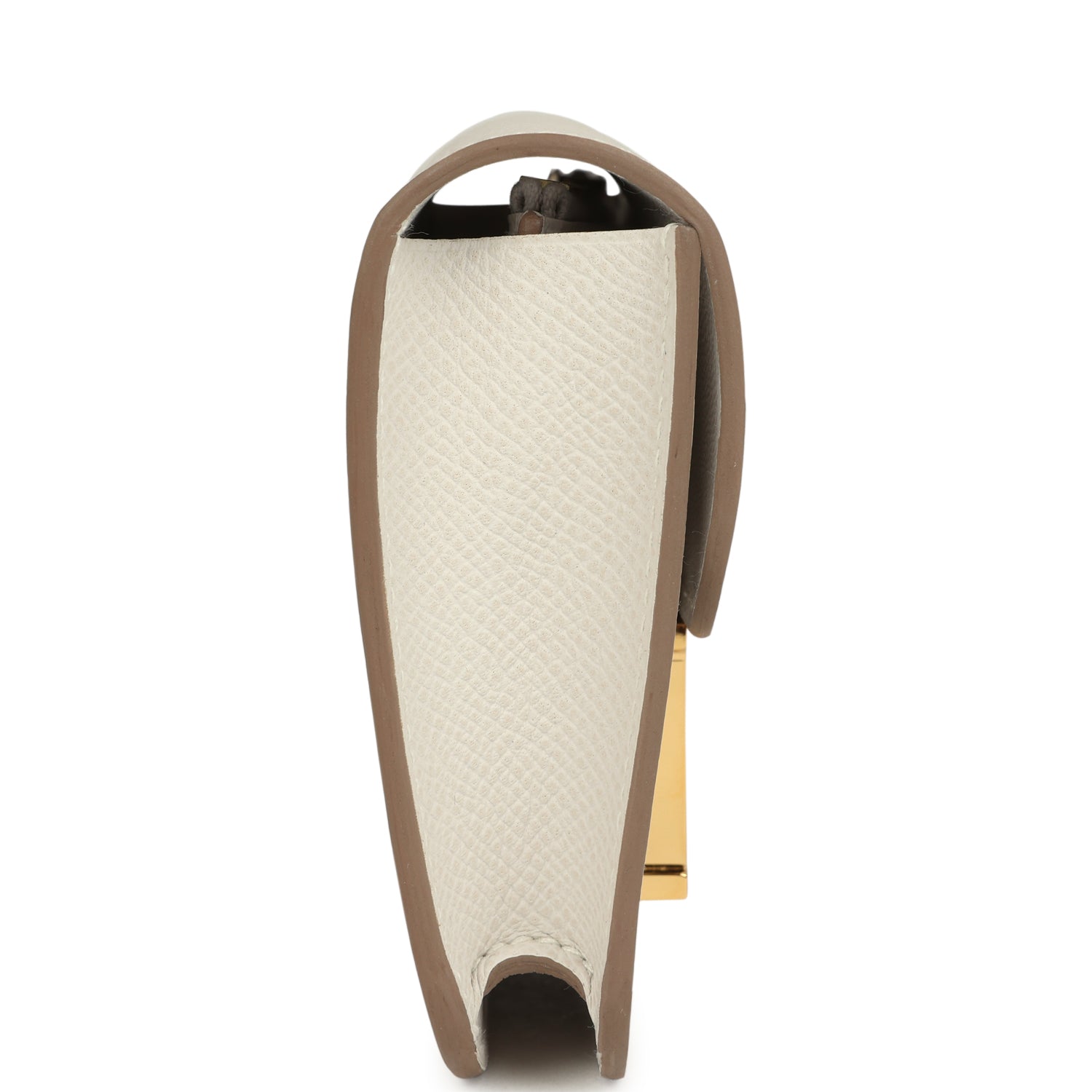 Constance Slim Wallet Craie Epsom Gold Hardware Bag