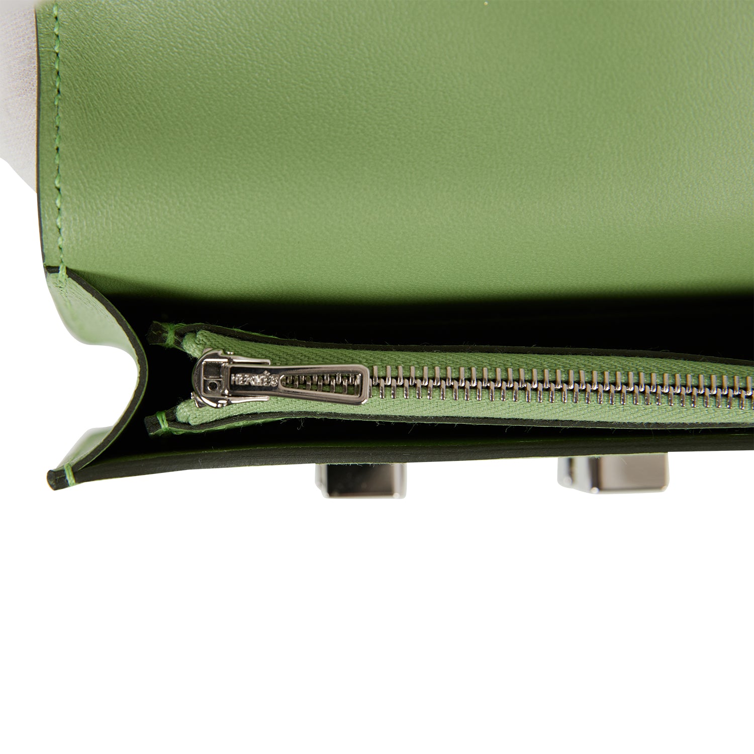 Constance Slim Wallet Vert Criquet Epsom Palladium Hardware Bag