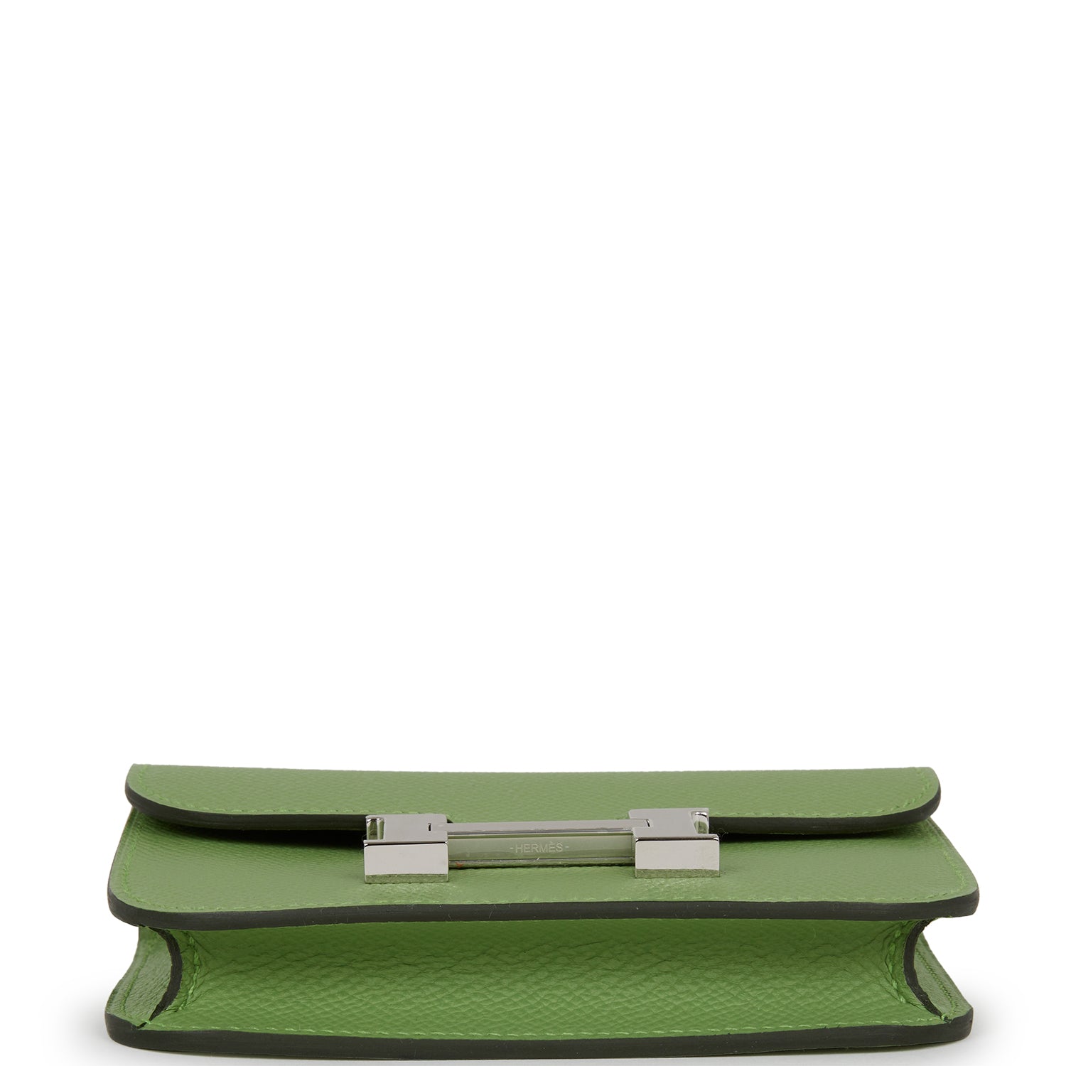 Constance Slim Wallet Vert Criquet Epsom Palladium Hardware Bag