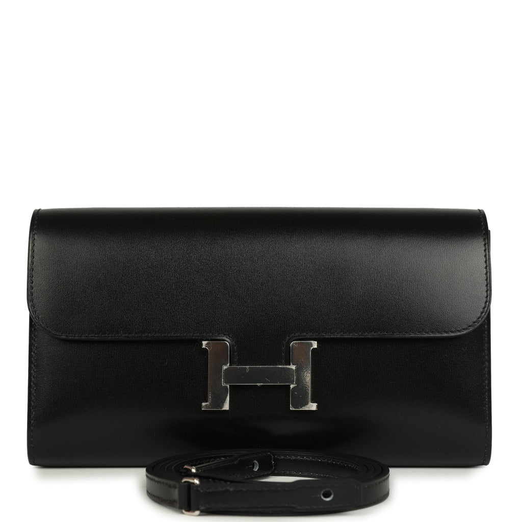 Constance Wallet To Go Black Box Palladium Hardware Bag