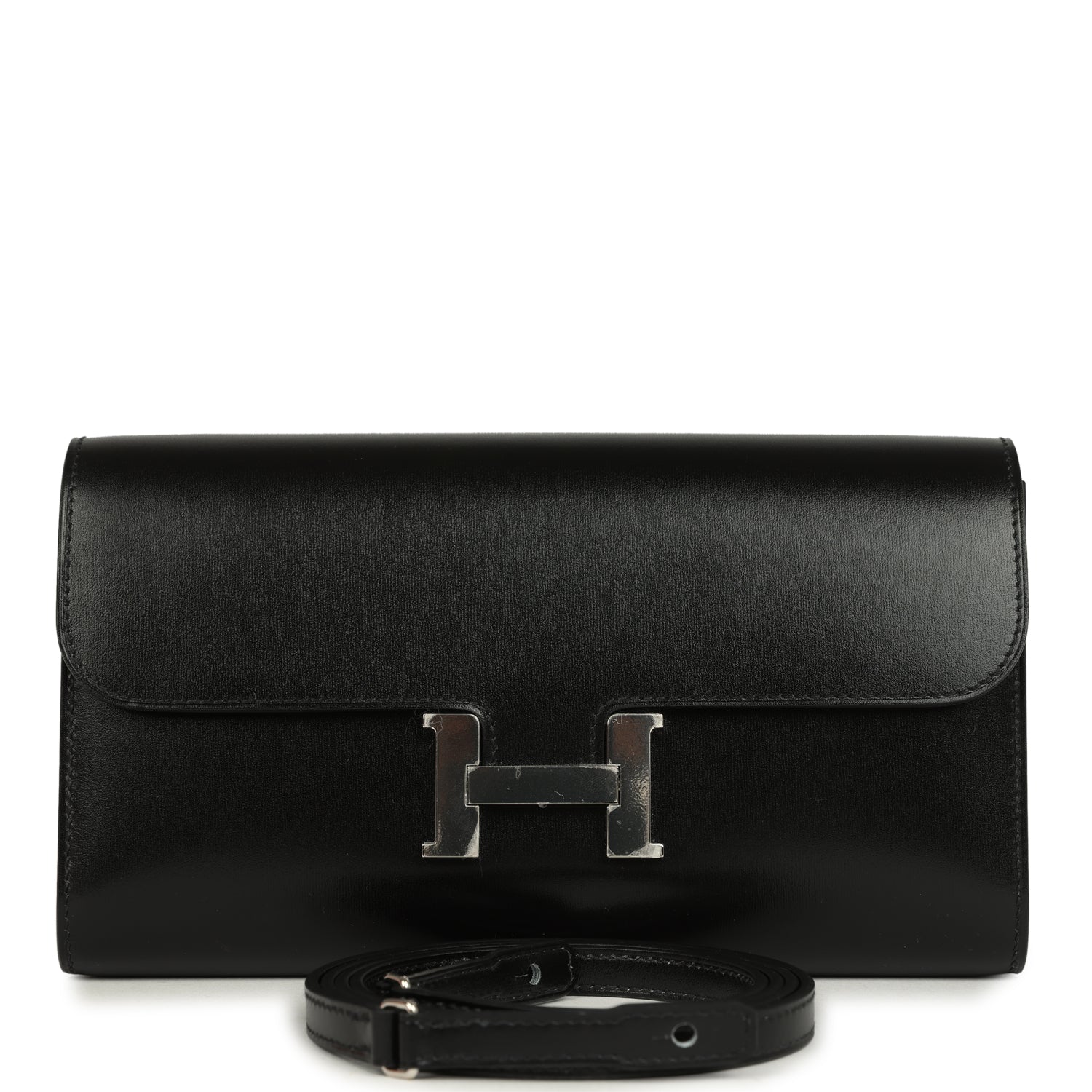 Constance Wallet To Go Black Box Palladium Hardware Bag