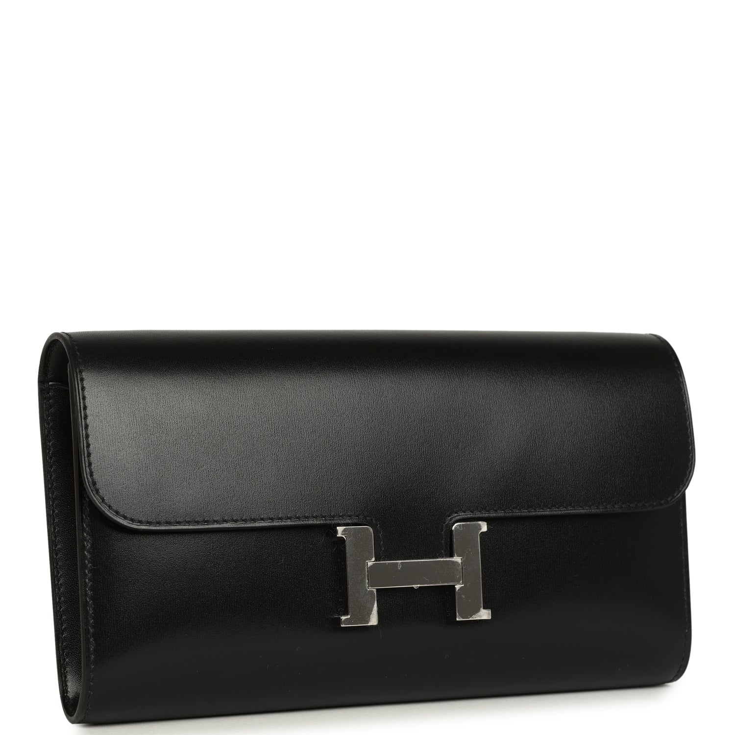 Constance Wallet To Go Black Box Palladium Hardware Bag